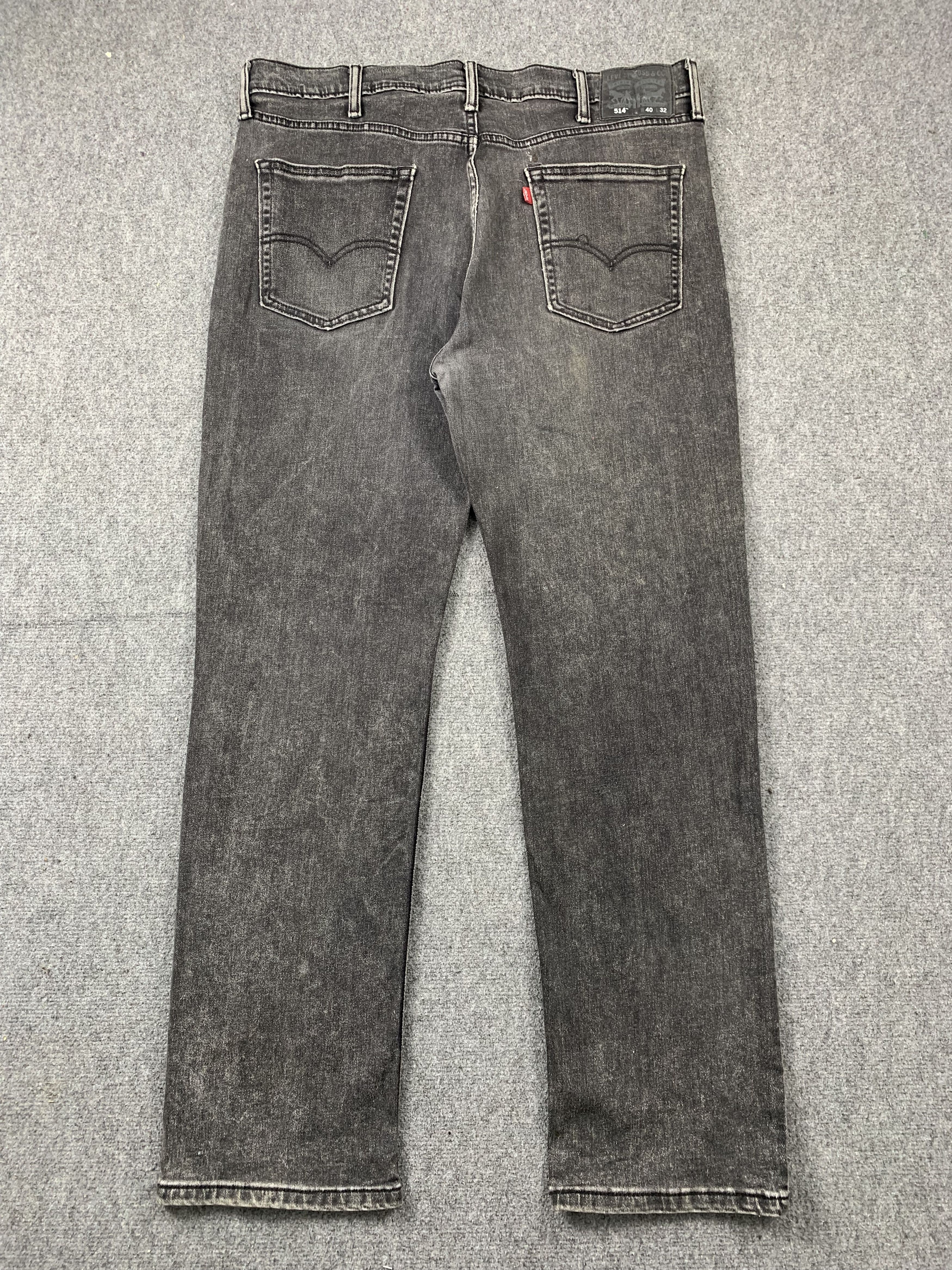 Levi's Vintage Levis 514 Faded Black Jeans DP2102 Size US 38 / EU 54 - 3 Thumbnail