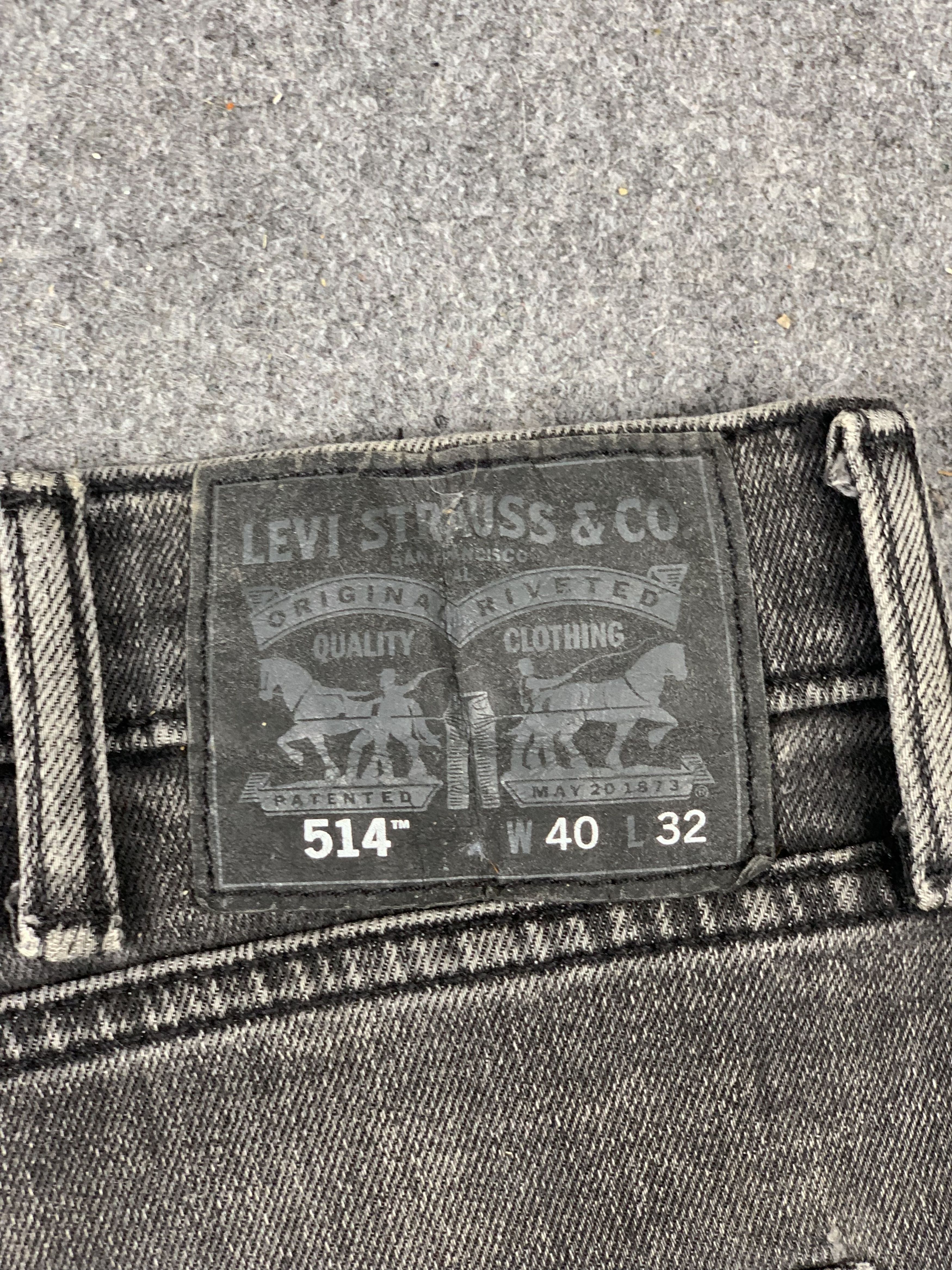 Levi's Vintage Levis 514 Faded Black Jeans DP2102 Size US 38 / EU 54 - 5 Thumbnail