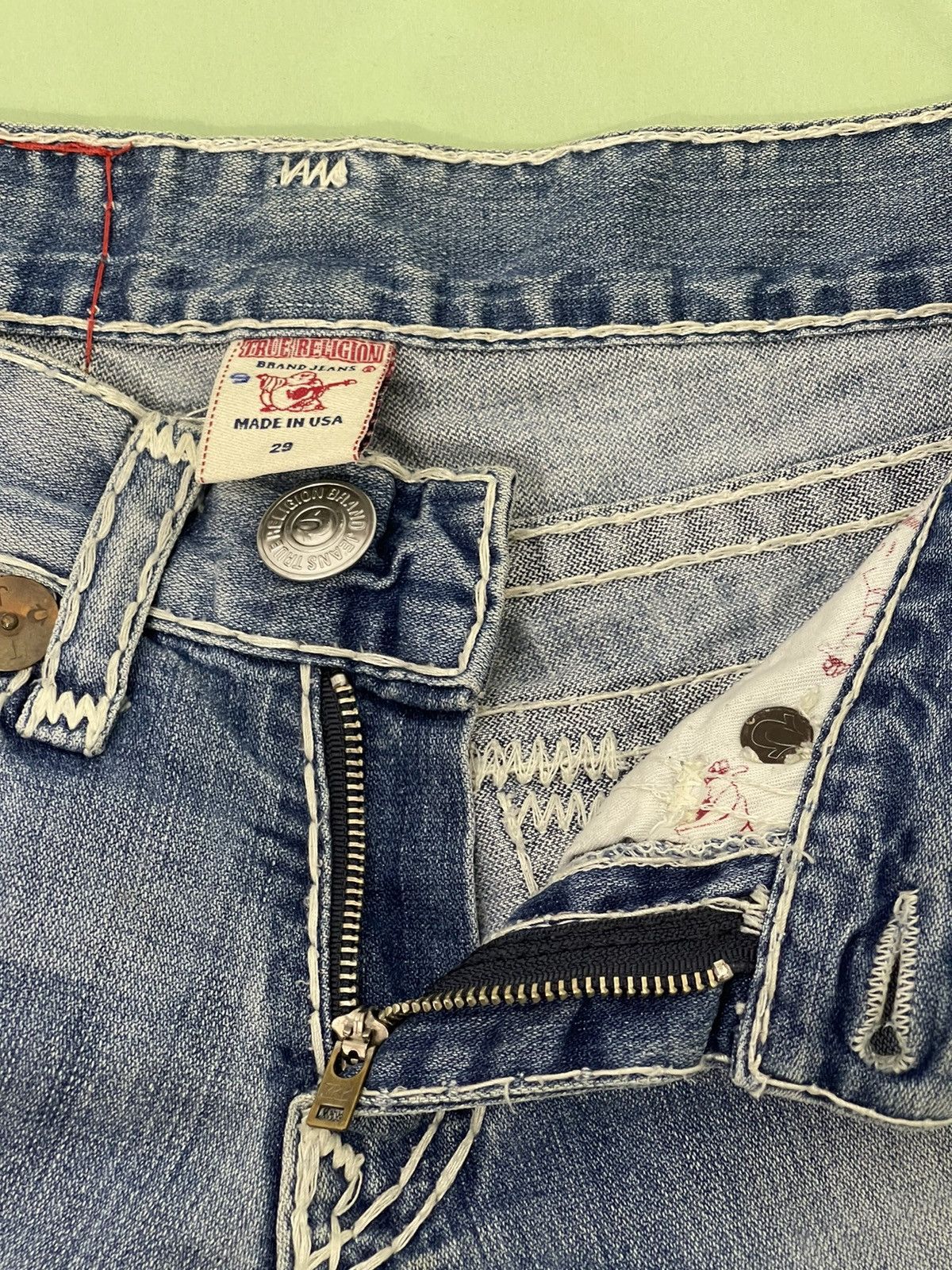 True Religion Flare Jeans Y2K True Religion Low Rise Boot Cut Denim 2🟦7 Size US 30 / EU 46 - 22 Thumbnail