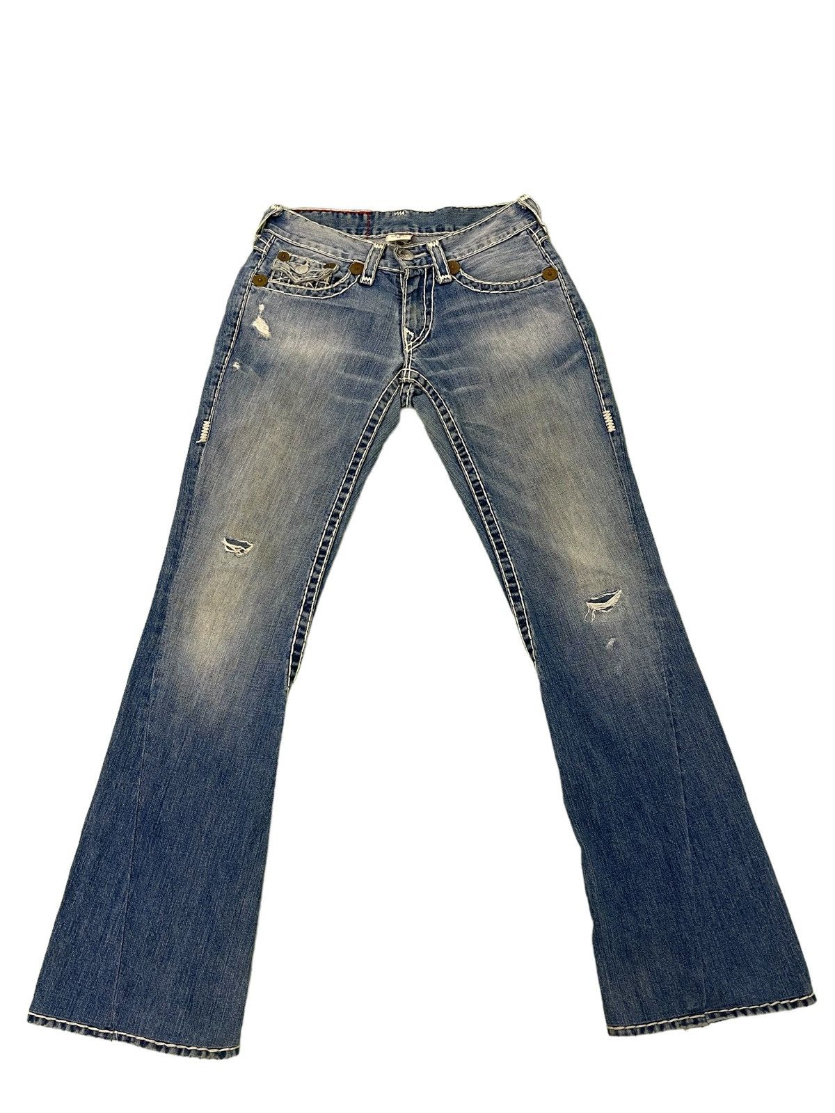 True Religion Flare Jeans Y2K True Religion Low Rise Boot Cut Denim 2🟦7 Size US 30 / EU 46 - 2 Thumbnail