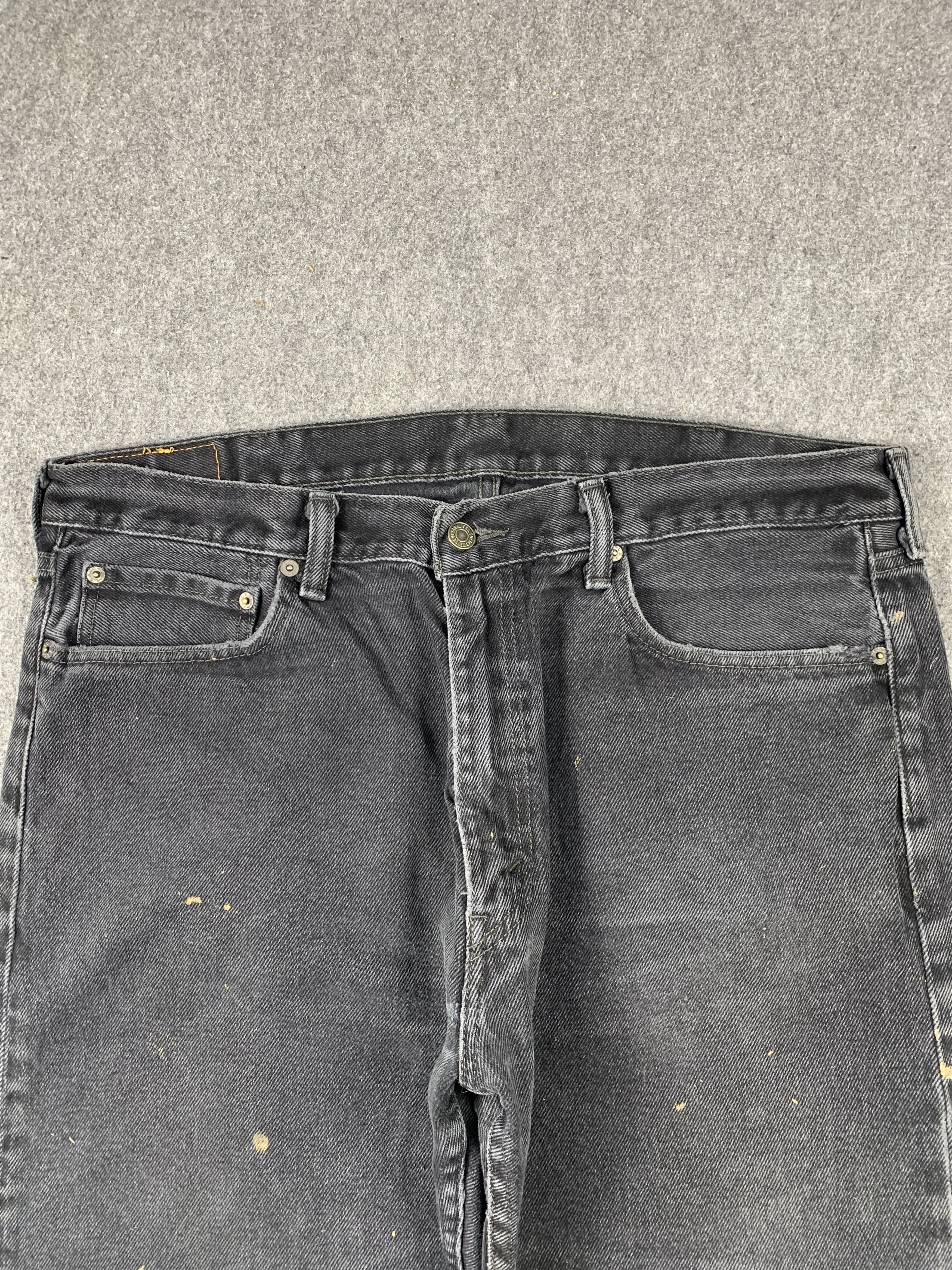 Levi's Vintage Levis 505 Faded Black Jeans DP2103 Size US 38 / EU 54 - 2 Thumbnail