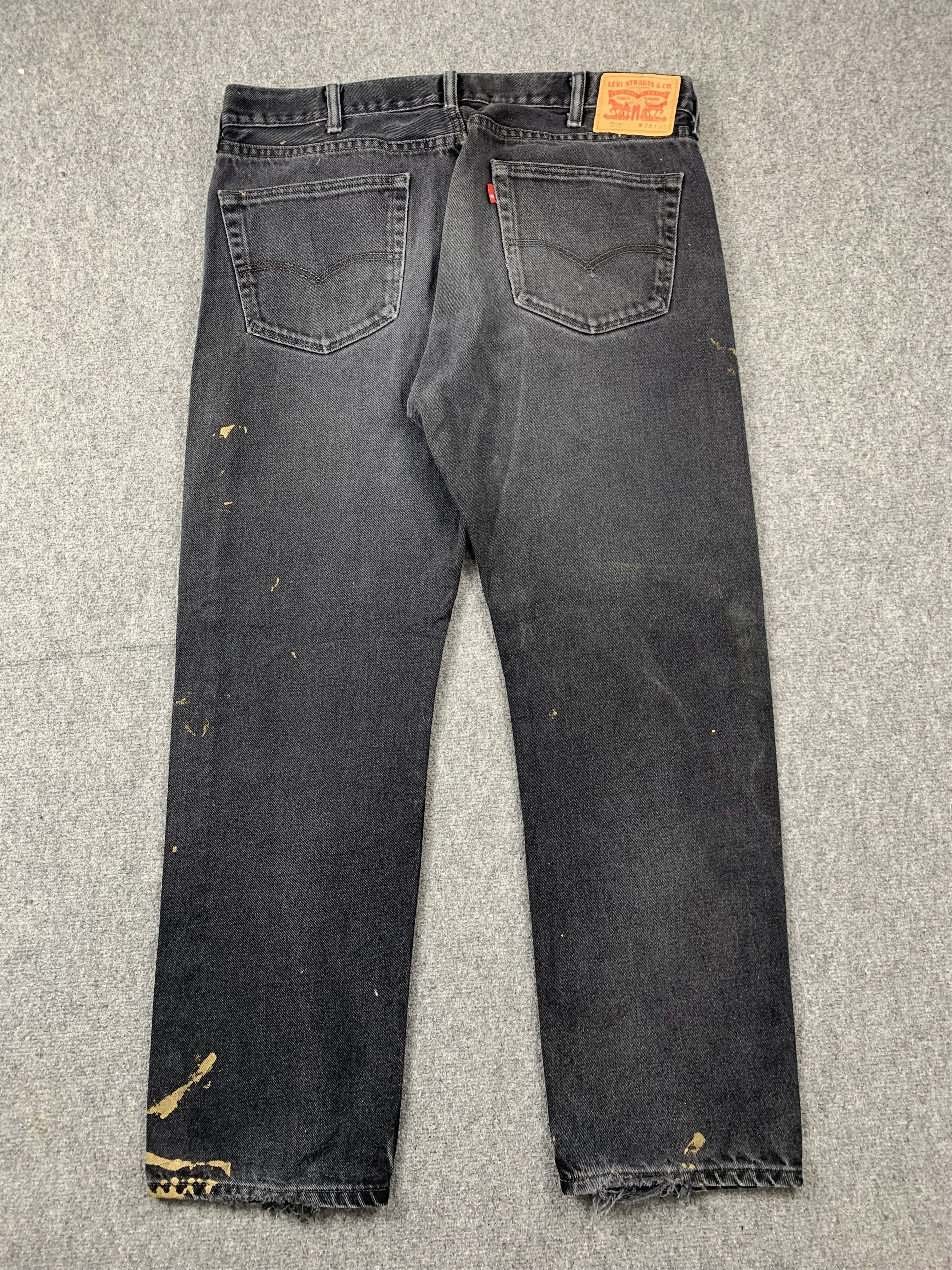 Levi's Vintage Levis 505 Faded Black Jeans DP2103 Size US 38 / EU 54 - 3 Thumbnail