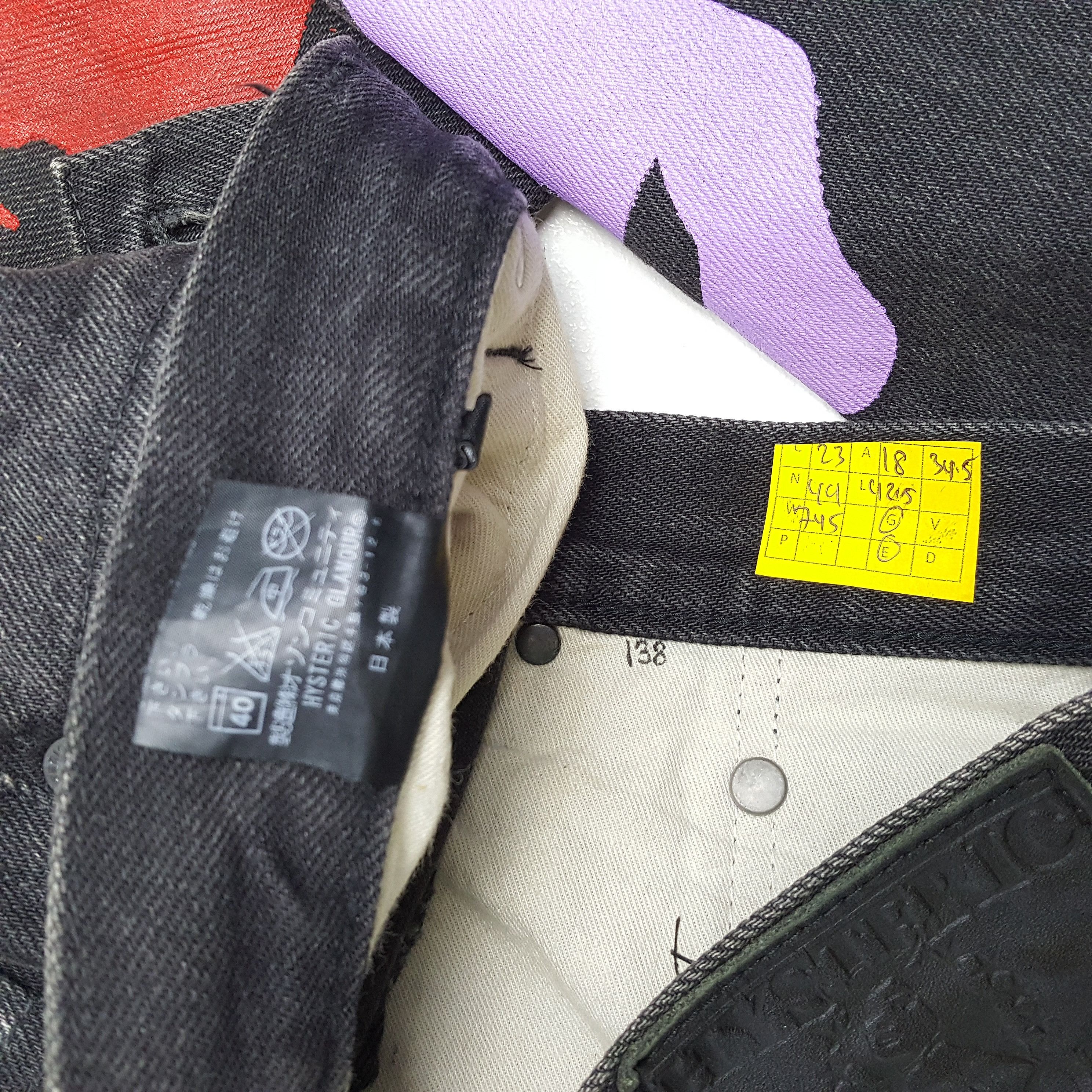 Hysteric Glamour × If Six Was Nine × Japanese Brand Vintage HYSTERIC GLAMOUR Japanese Brand Face Custom Jeans Size 36" / US 14 / IT 50 - 14 Thumbnail