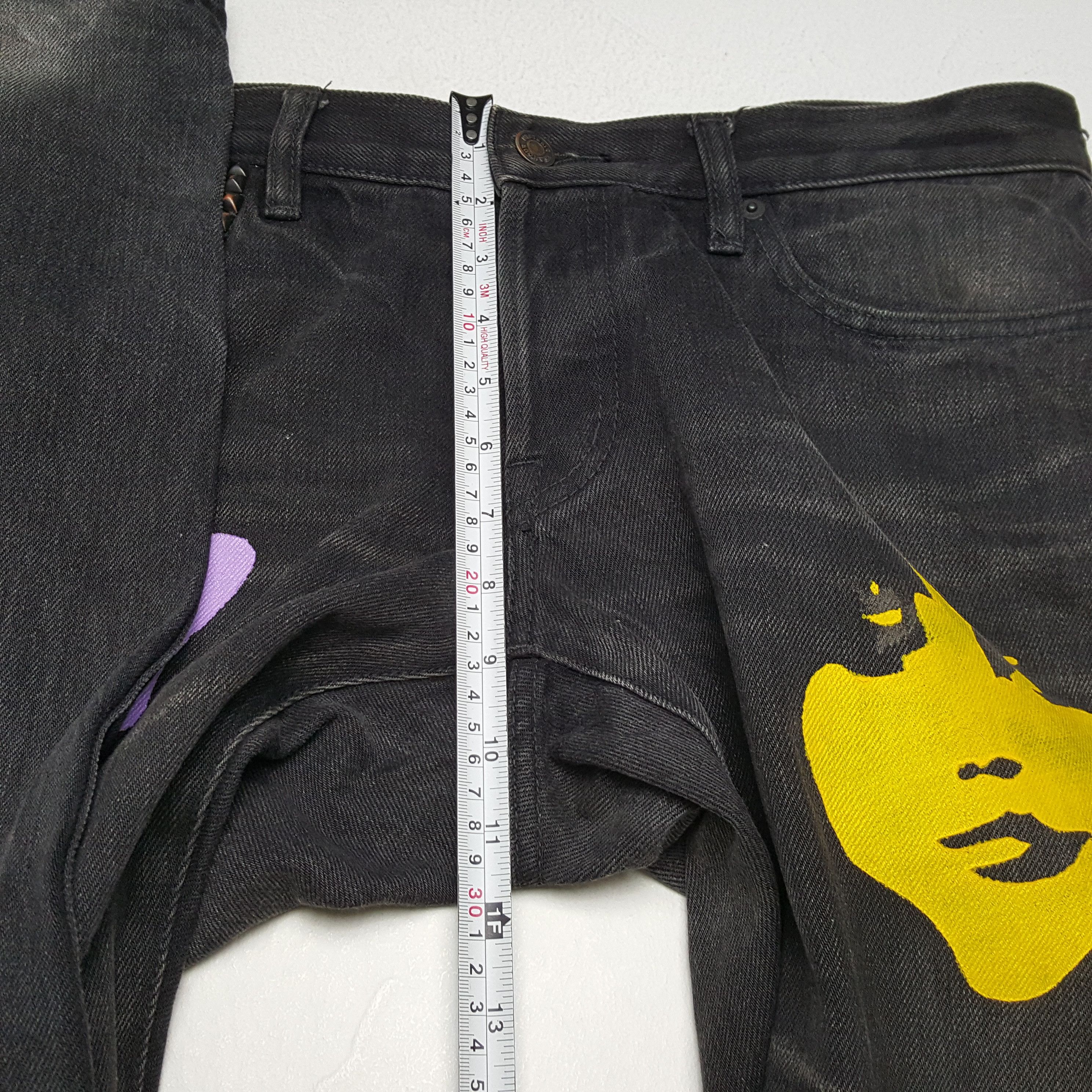 Hysteric Glamour × If Six Was Nine × Japanese Brand Vintage HYSTERIC GLAMOUR Japanese Brand Face Custom Jeans Size 36" / US 14 / IT 50 - 8 Thumbnail