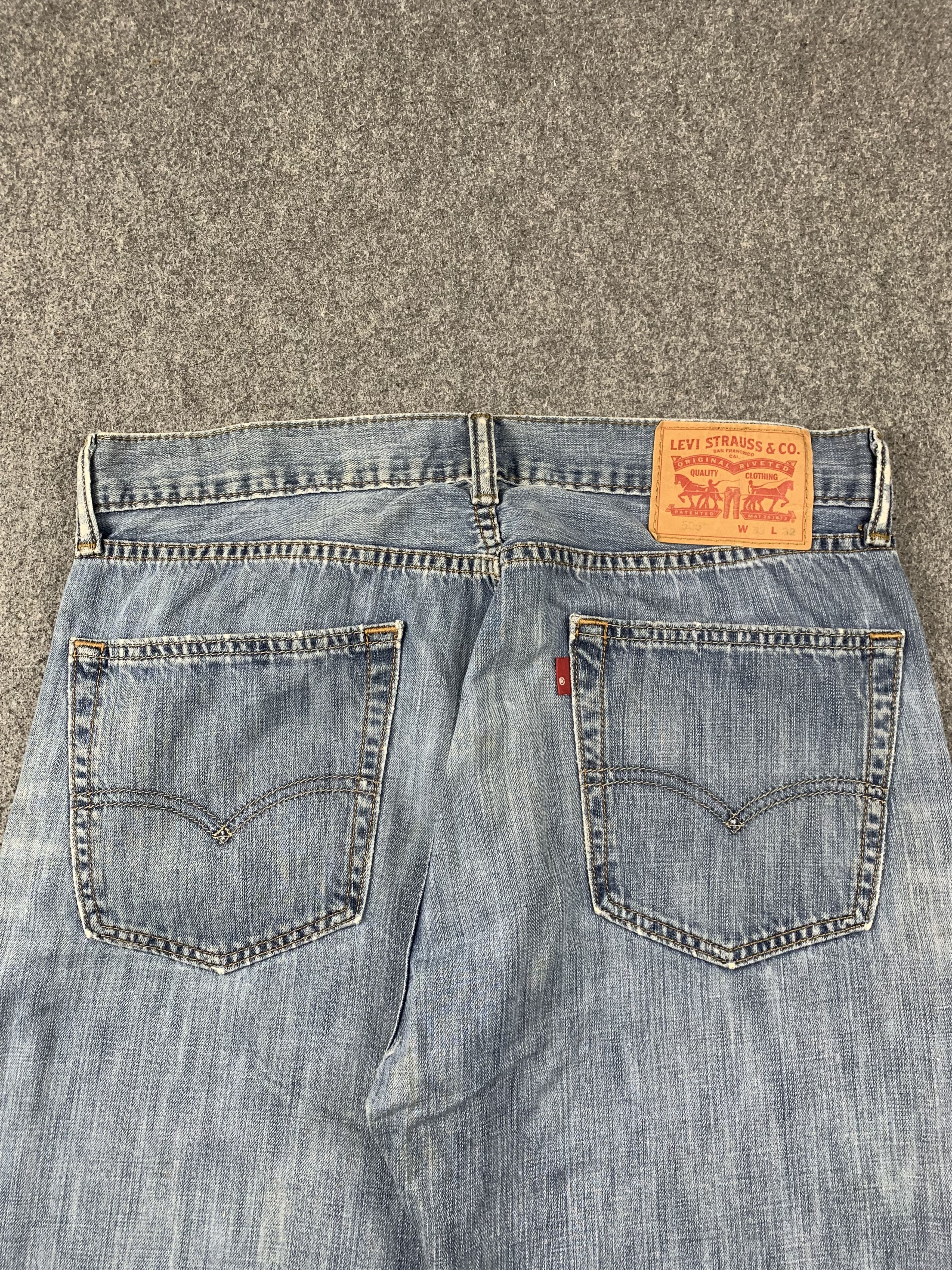 Levi's Vintage Levis 505 Light Wash Jeans DP2106 Size US 32 / EU 48 - 4 Thumbnail
