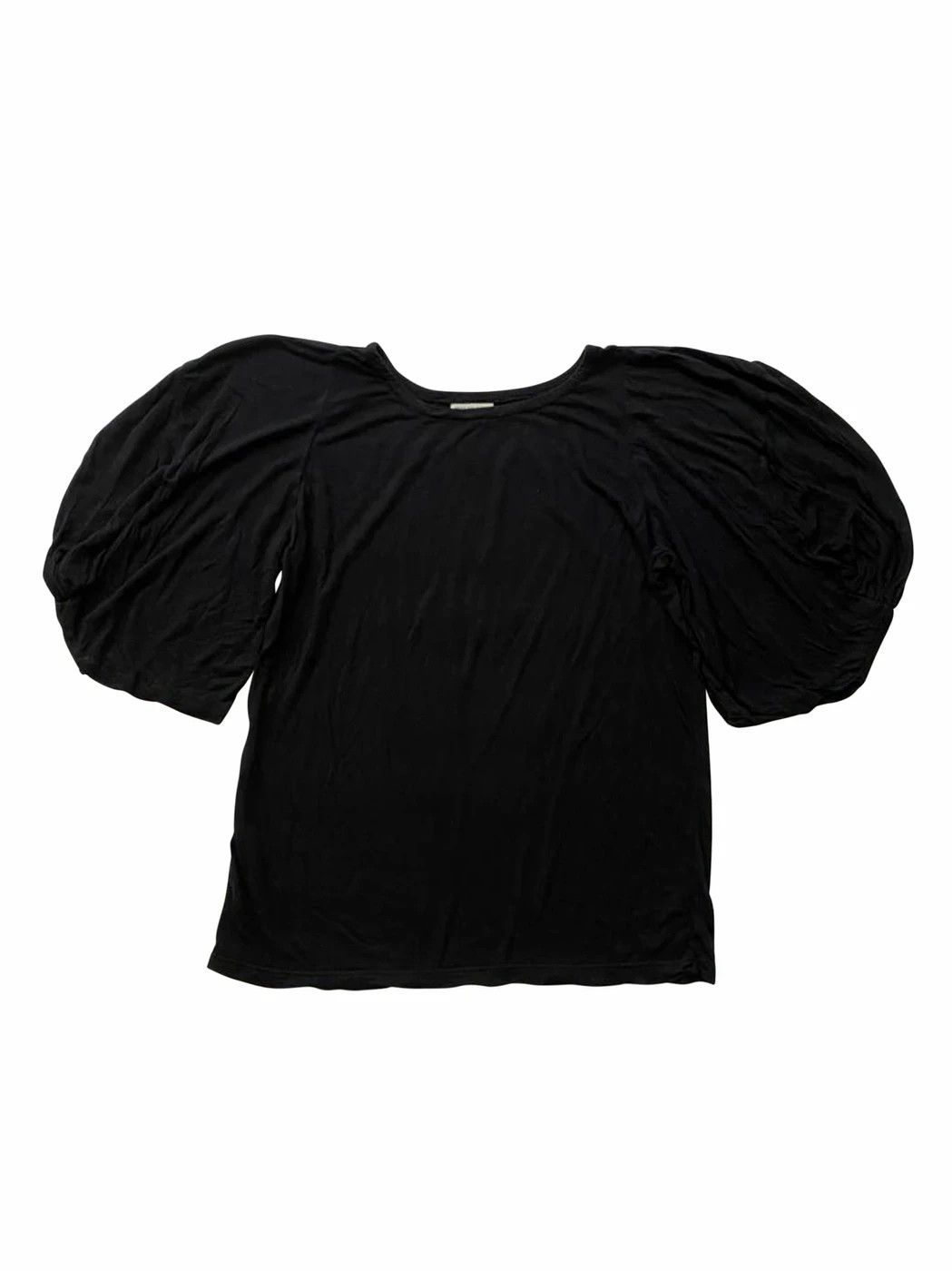 Dries Van Noten ⚡️QUICK SALE⚡️Dries Van Noten Black Puff Sleeve Top Size S / US 4 / IT 40 - 1 Thumbnail