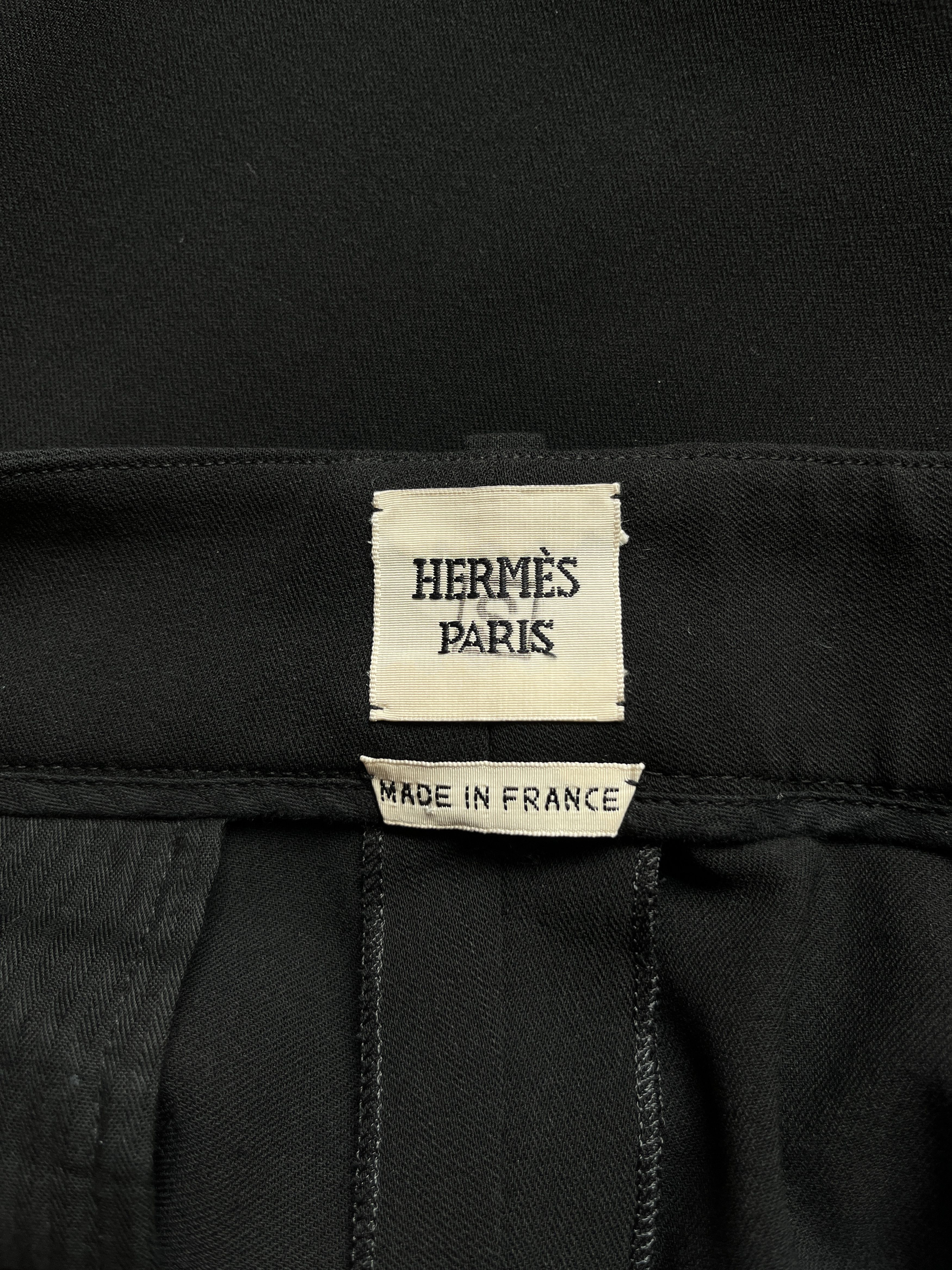 Hermes ⚡️QUICK SALE⚡️Hermes by Margiela Black Trousers Pants Size 30" / US 8 / IT 44 - 3 Thumbnail
