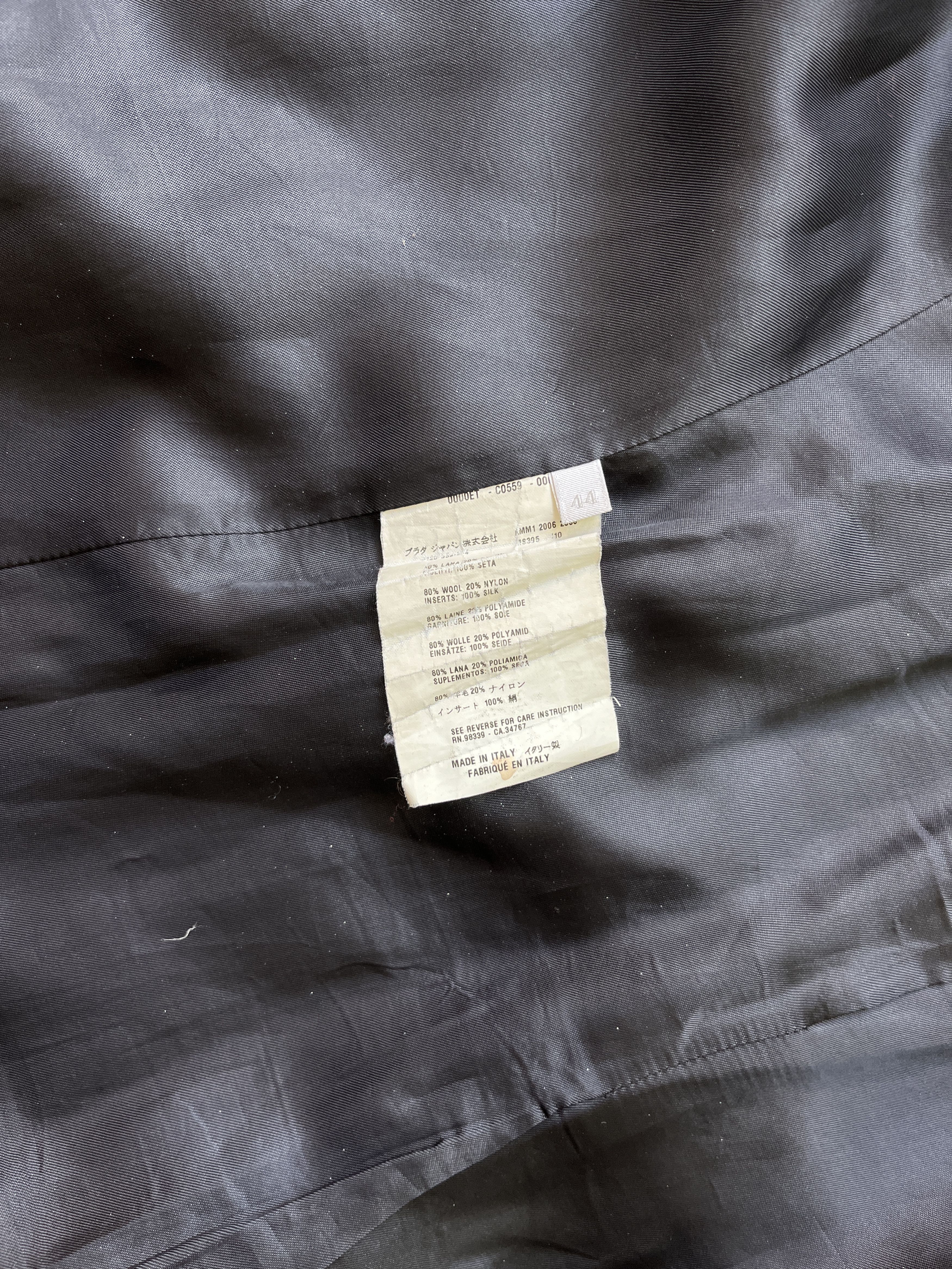 Miu Miu ⚡️QUICK SALE⚡️2006 Miu Miu Black Peacoat Trench Size M / US 6-8 / IT 42-44 - 5 Thumbnail