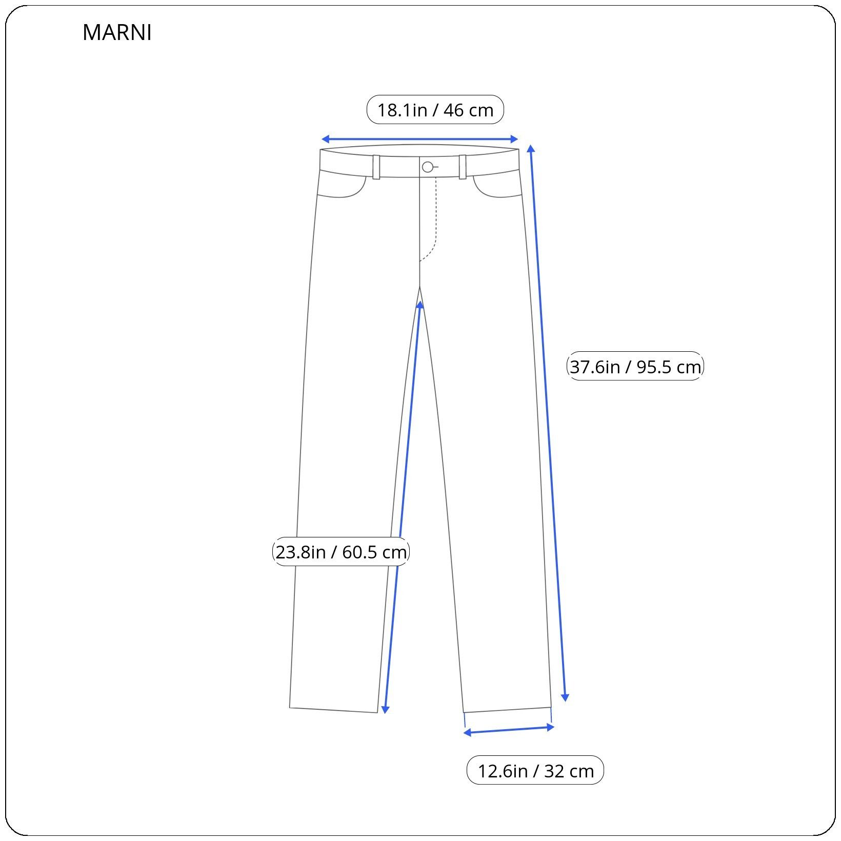 Marni ⚡️QUICK SALE⚡️Marni Navy Pants Trousers Size 35" - 6 Thumbnail