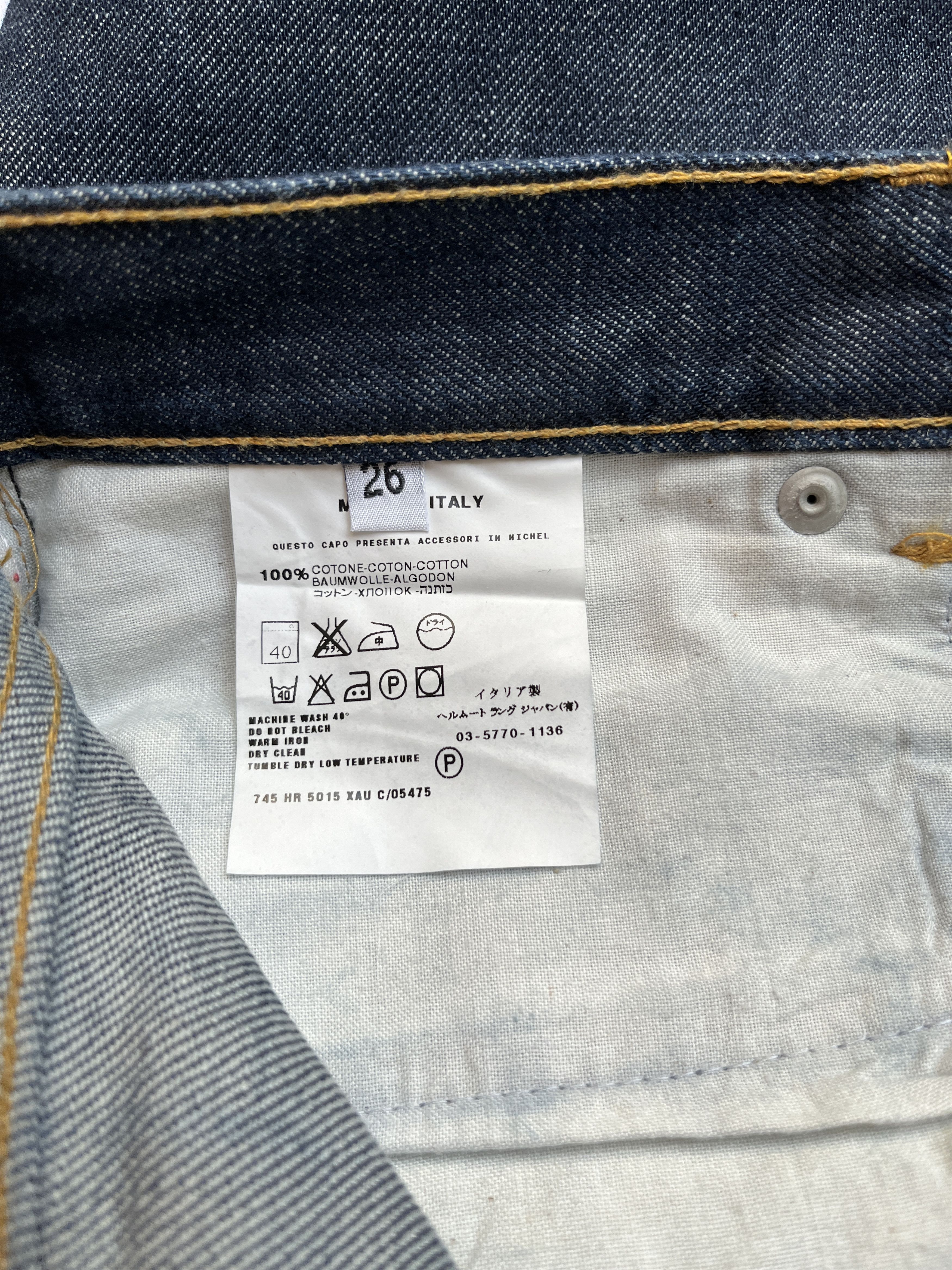 Helmut Lang ⚡️QUICK SALE⚡️1990’s Helmut Lang Blue Raw Denim Jeans Size US 26 / EU 42 - 4 Thumbnail
