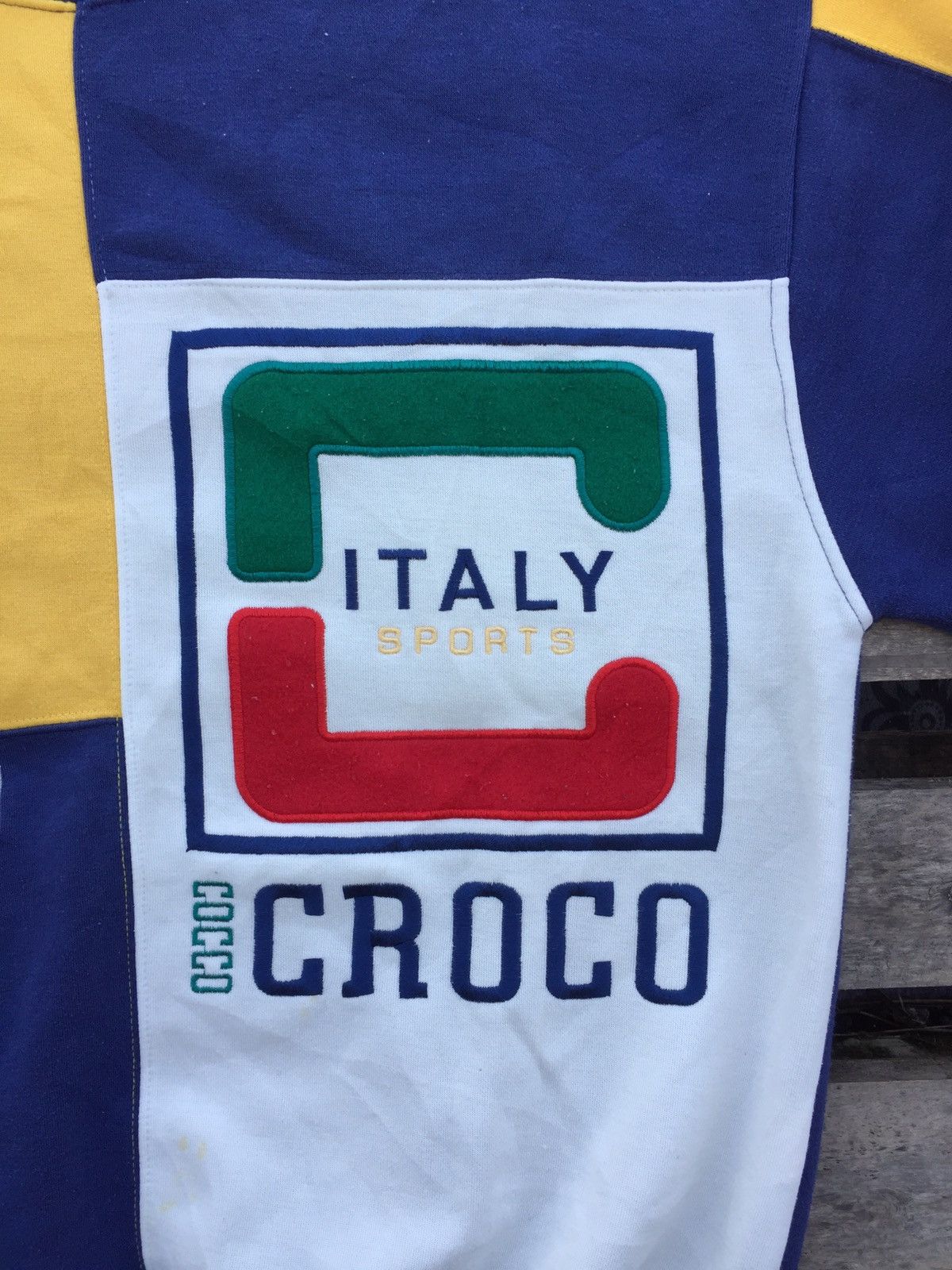 Vintage Vintage Itali Multicolour Crewneck Sweatshirt by Cocco Croco Size US L / EU 52-54 / 3 - 4 Thumbnail