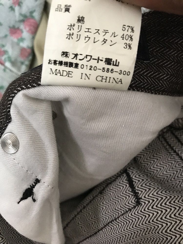 Vintage DEUX Japan Herringbone Twill Striped Pant Size US 32 / EU 48 - 16 Thumbnail