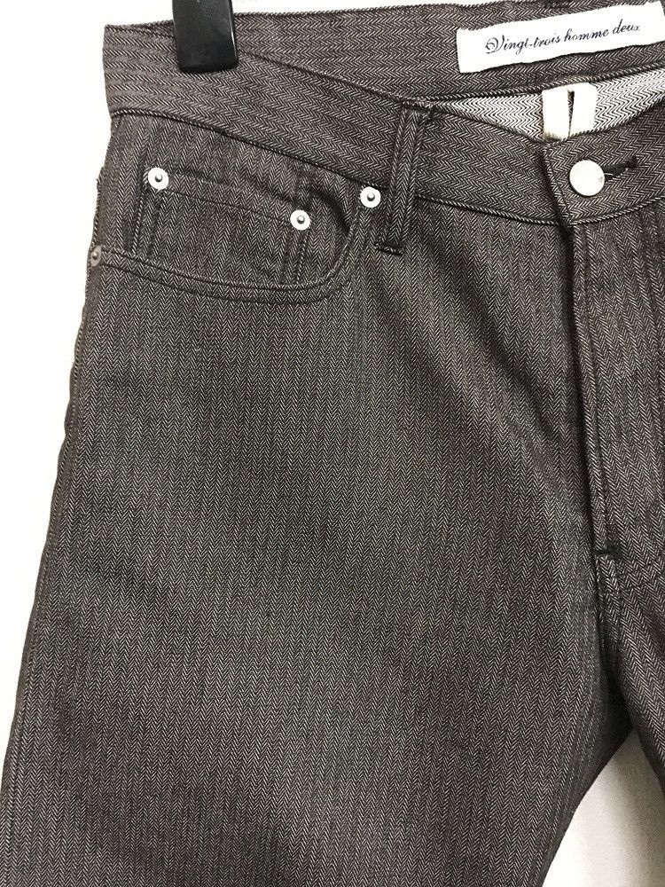 Vintage DEUX Japan Herringbone Twill Striped Pant Size US 32 / EU 48 - 1 Thumbnail