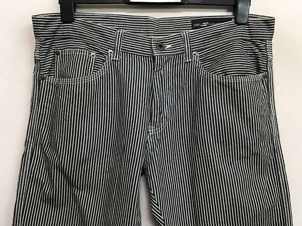 Vintage SHIPS x STUDIO ORIBE Japan Hickory Striped Pant Size US 34 / EU 50 - 2 Thumbnail
