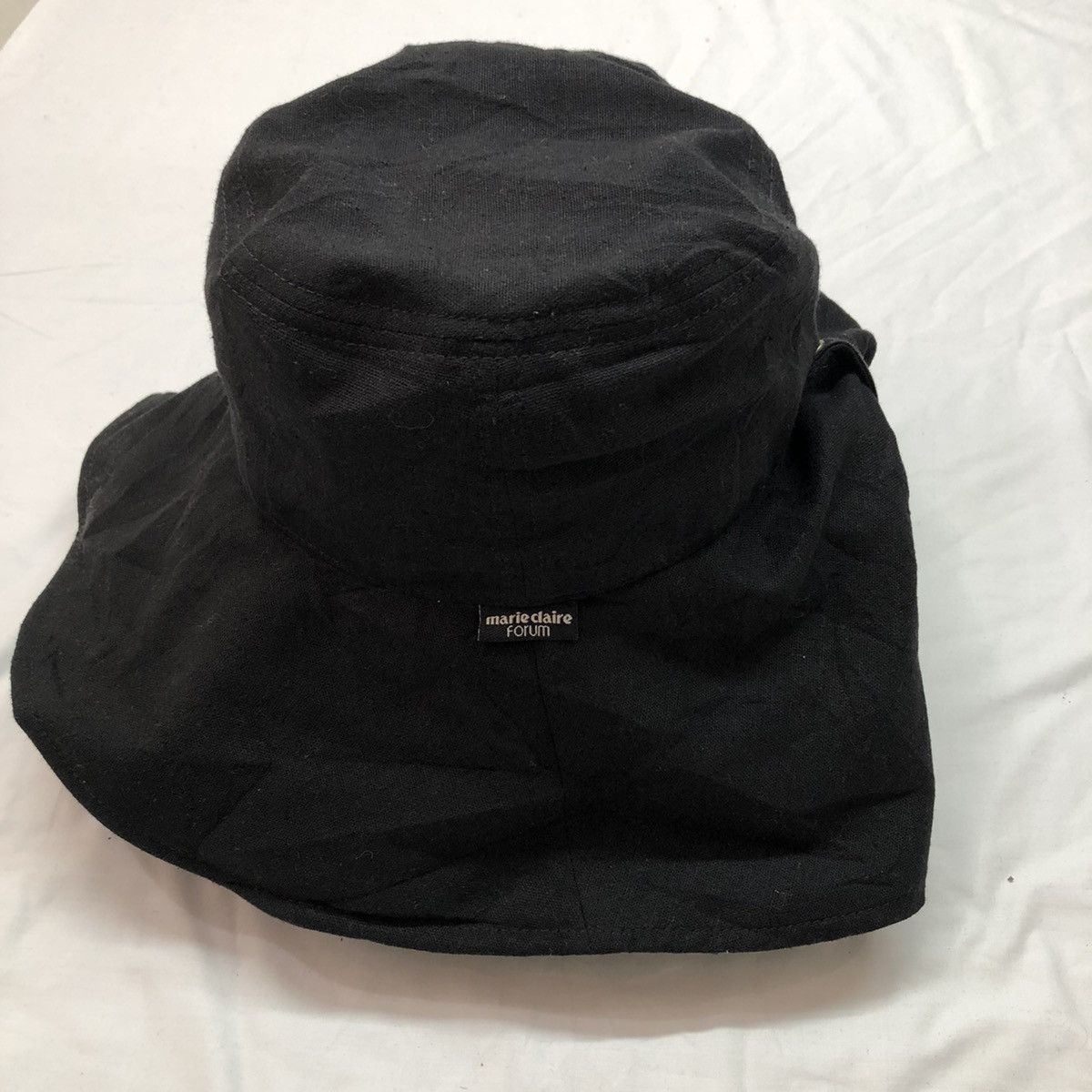 Japanese Brand Marie Claire Black Bucket Hats Size ONE SIZE - 4 Thumbnail