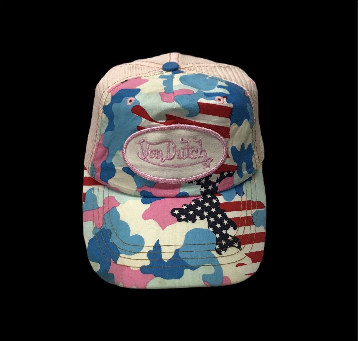 Von Dutch Von Dutch Camo American Flag Trucker Hats Caps Size ONE SIZE - 3 Thumbnail