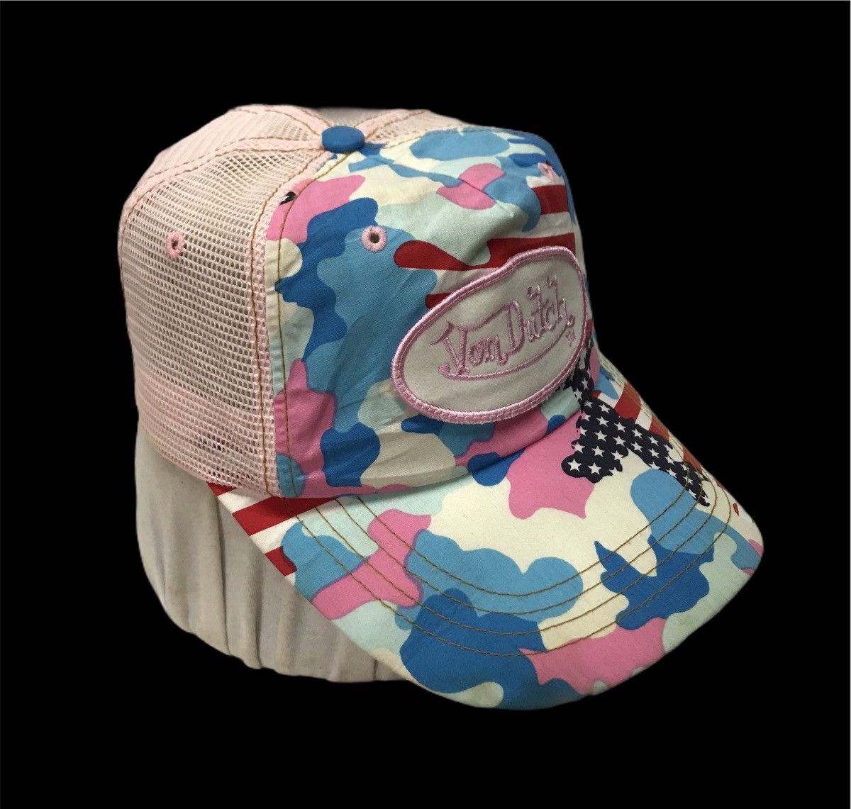 Von Dutch Von Dutch Camo American Flag Trucker Hats Caps Size ONE SIZE - 2 Thumbnail