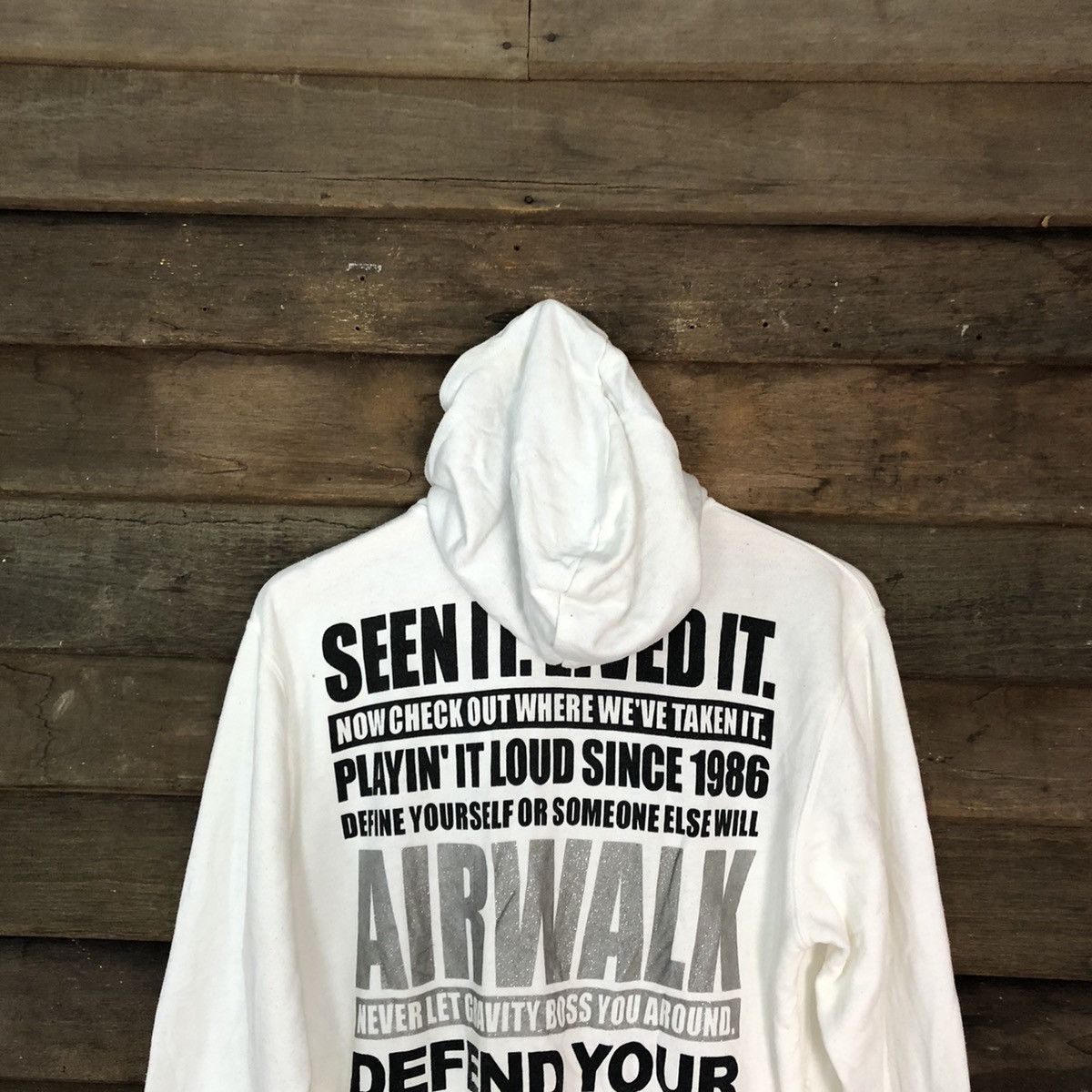 Airwalk Airwalk skate vintage White Sweater hoodie #3133 Size US M / EU 48-50 / 2 - 2 Thumbnail