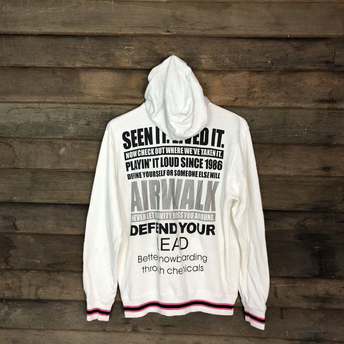 Airwalk Airwalk skate vintage White Sweater hoodie #3133 Size US M / EU 48-50 / 2 - 3 Thumbnail