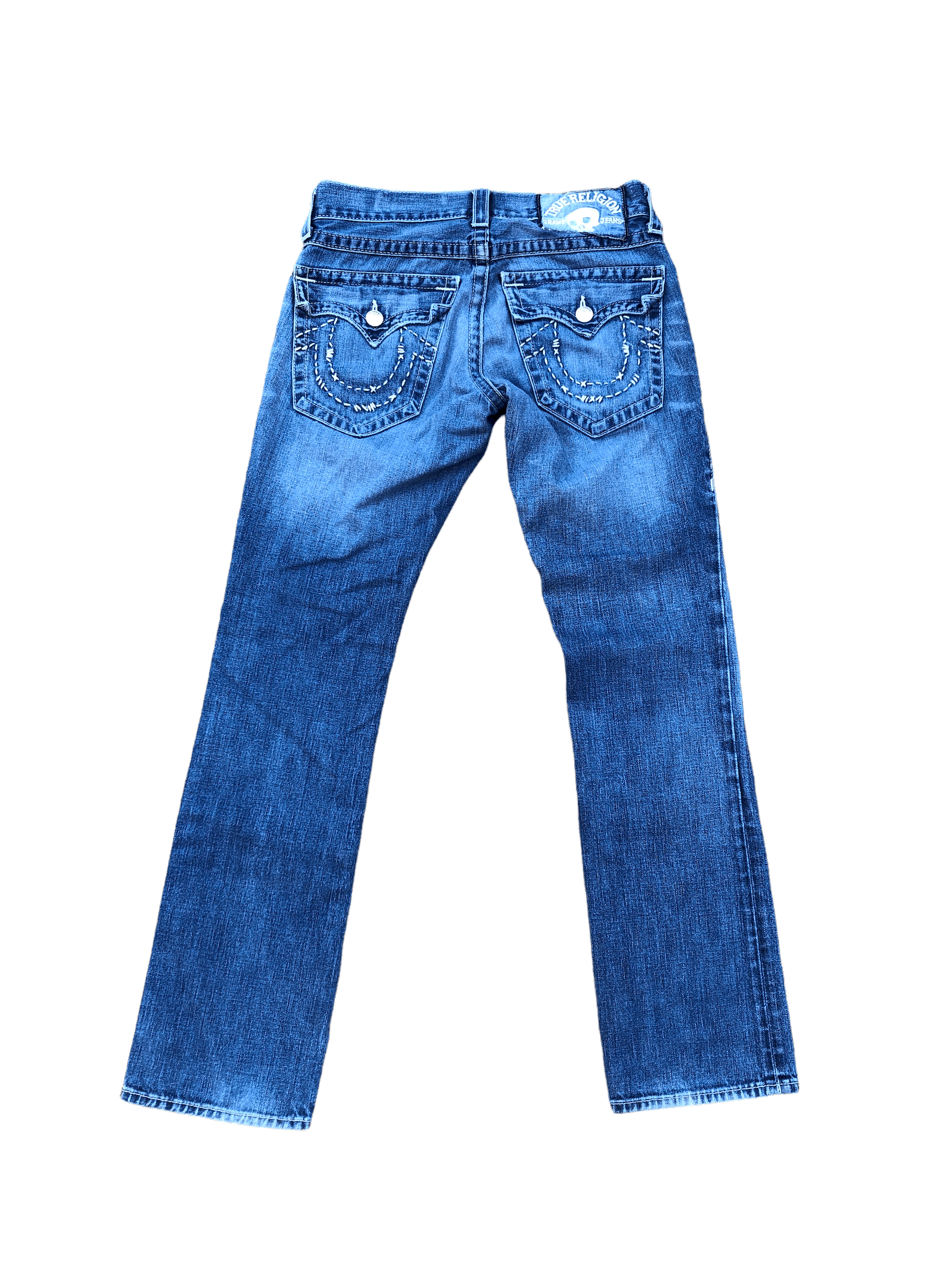 True Religion × Vintage Vintage True Religion Jeans Size 30 'Skull Tag' Blue Size US 30 / EU 46 - 4 Thumbnail