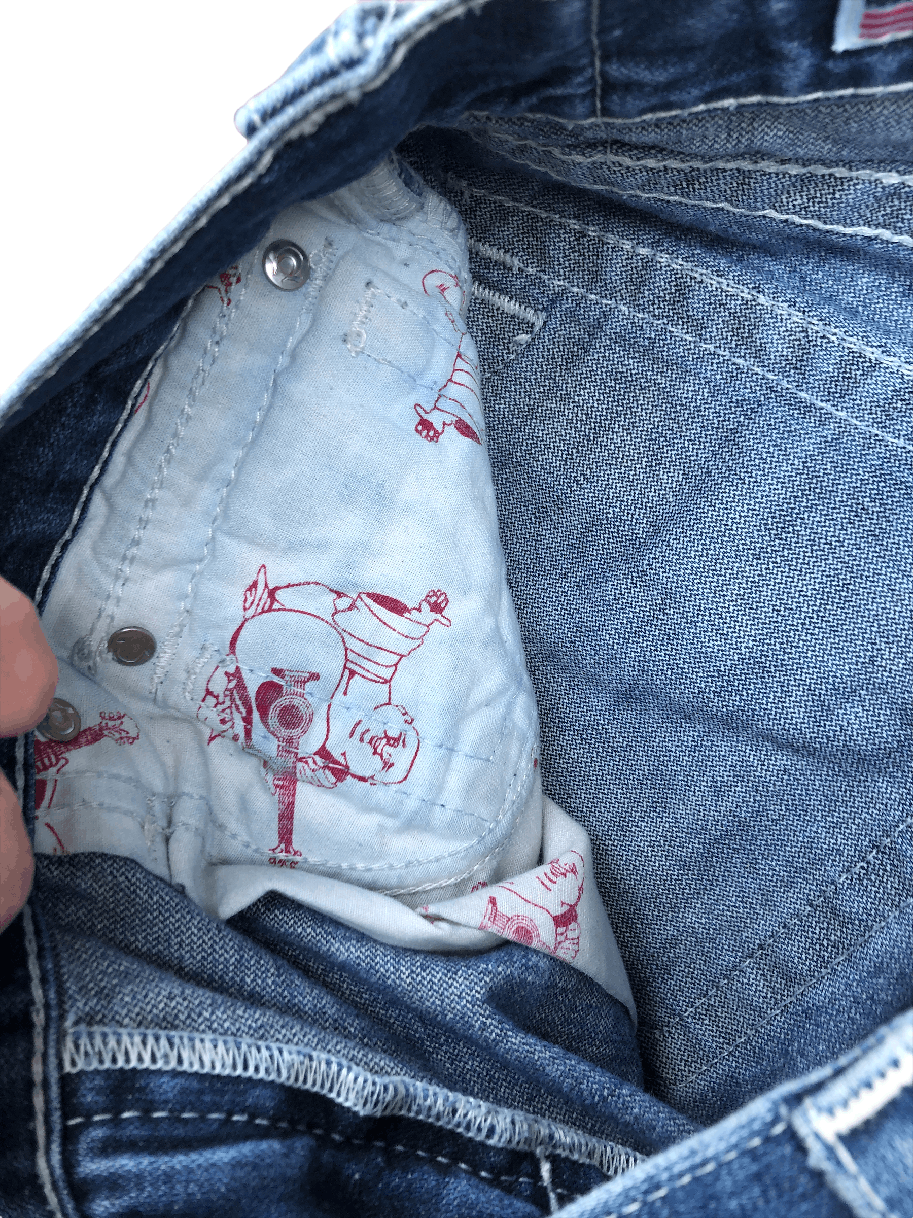 True Religion × Vintage Vintage True Religion Jeans Size 30 'Skull Tag' Blue Size US 30 / EU 46 - 9 Thumbnail
