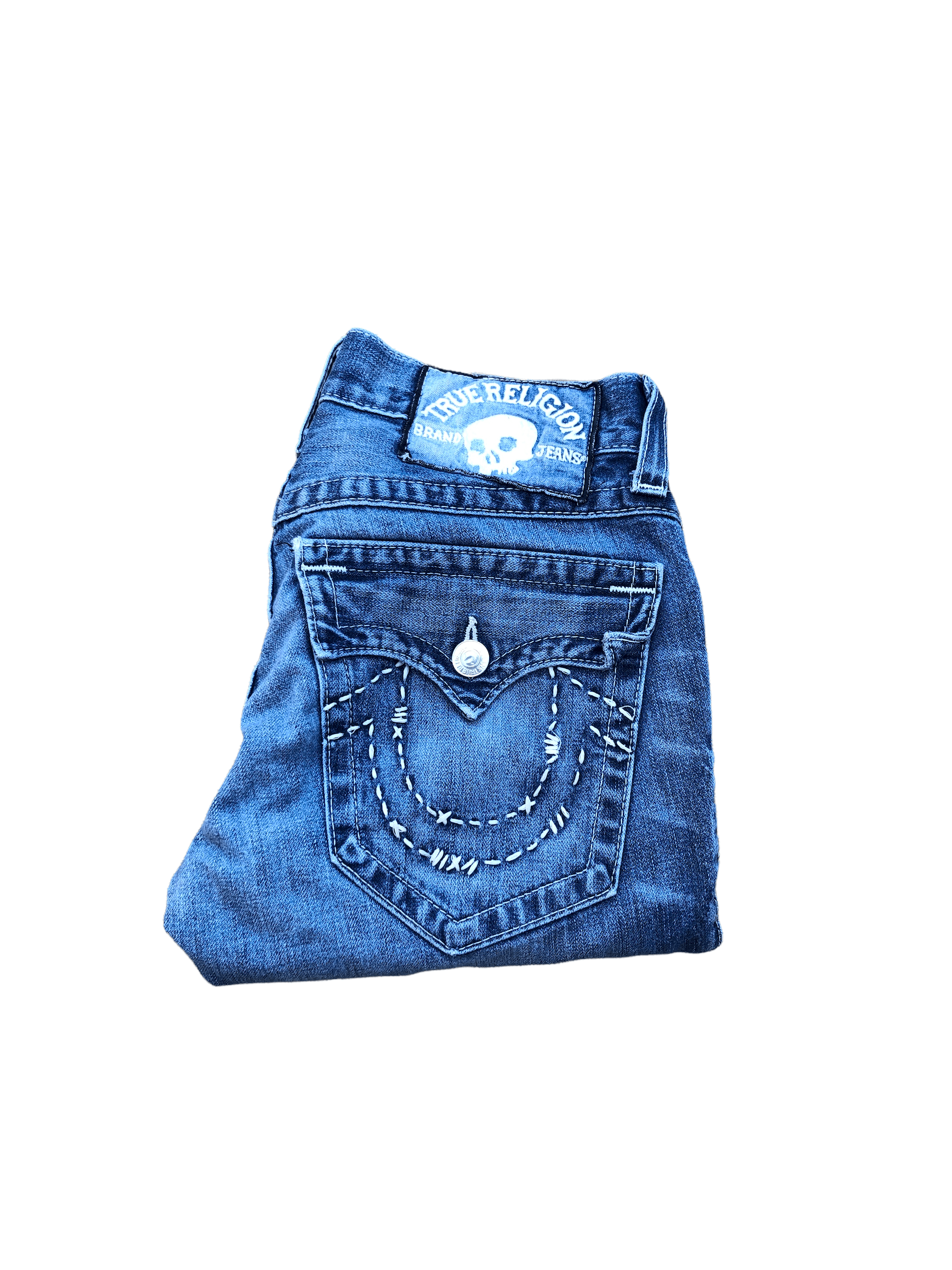 Vintage True Religion Jeans Size 30 'Skull Tag' Blue