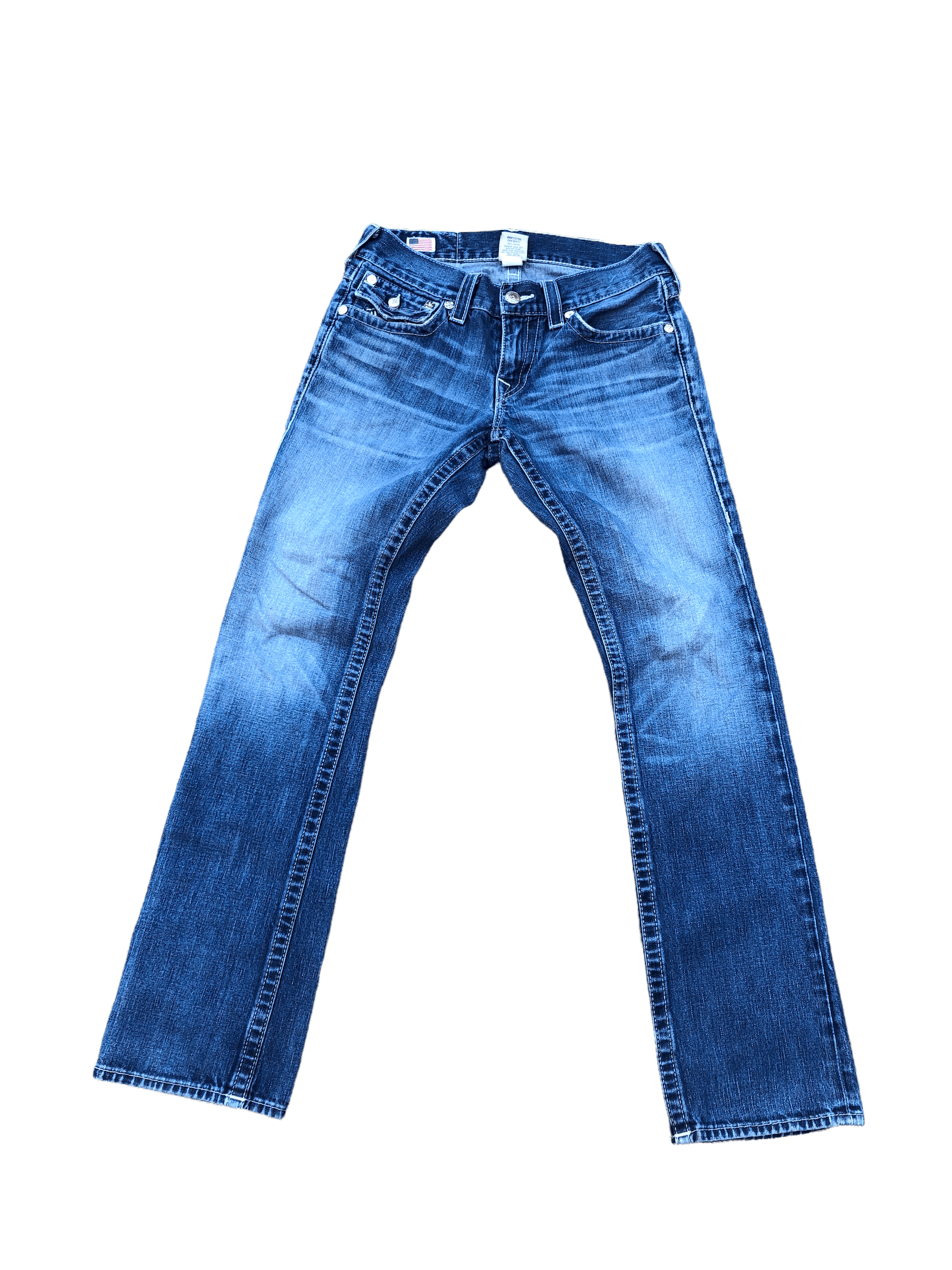True Religion × Vintage Vintage True Religion Jeans Size 30 'Skull Tag' Blue Size US 30 / EU 46 - 5 Thumbnail