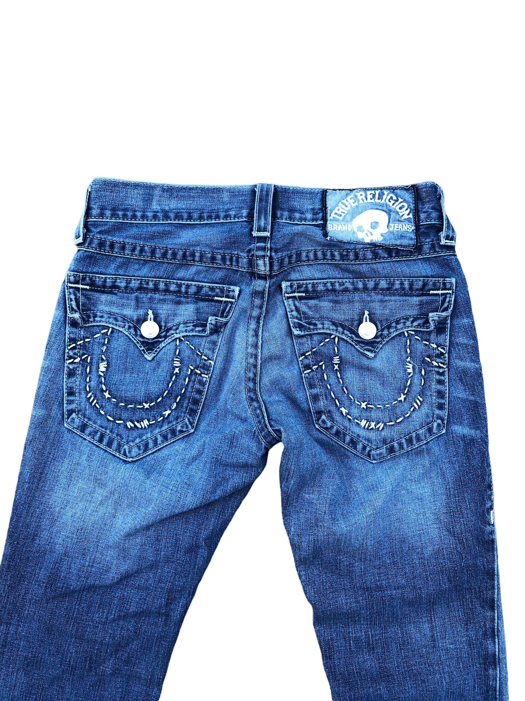 True Religion × Vintage Vintage True Religion Jeans Size 30 'Skull Tag' Blue Size US 30 / EU 46 - 3 Thumbnail