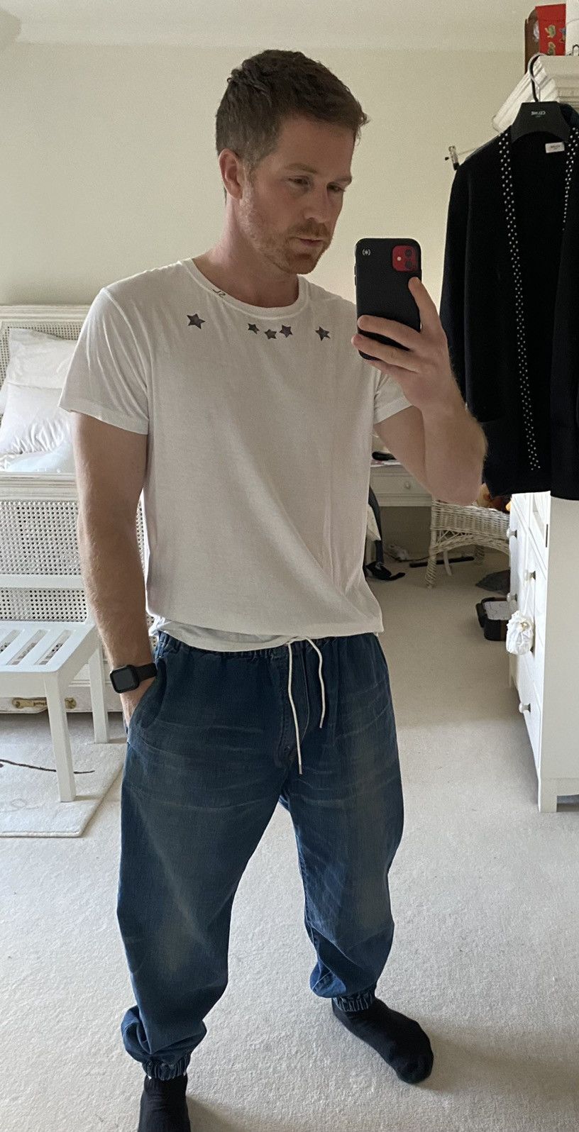Celine SS21 Celine ‘the dancing kid’ jogger jean trash wash denim Size US 33 - 11 Thumbnail
