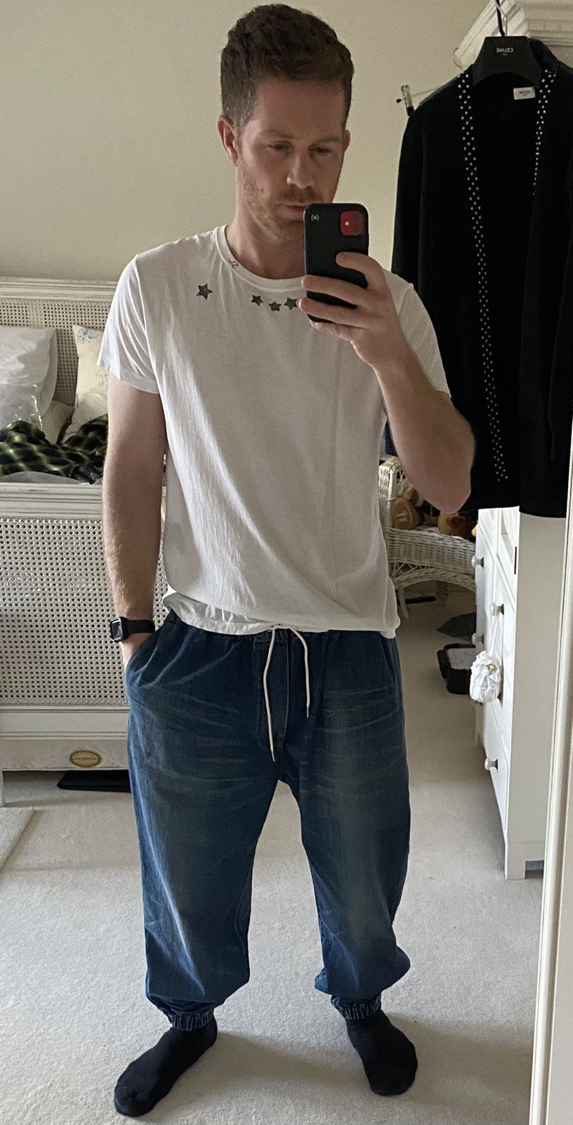 Celine SS21 Celine ‘the dancing kid’ jogger jean trash wash denim Size US 33 - 13 Thumbnail