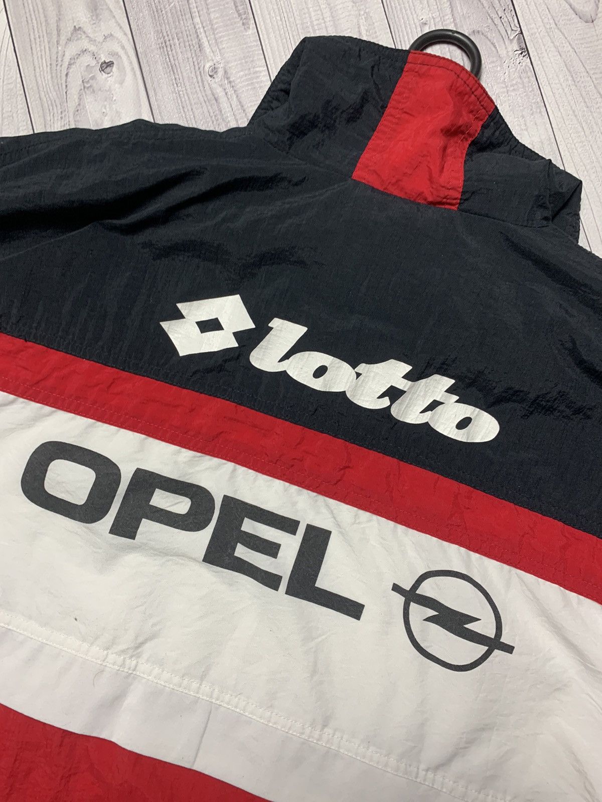 Lotto Sport × Vintage Vintage soccer track jacket AC Milan Lotto Opel size M rare Size US M / EU 48-50 / 2 - 3 Thumbnail