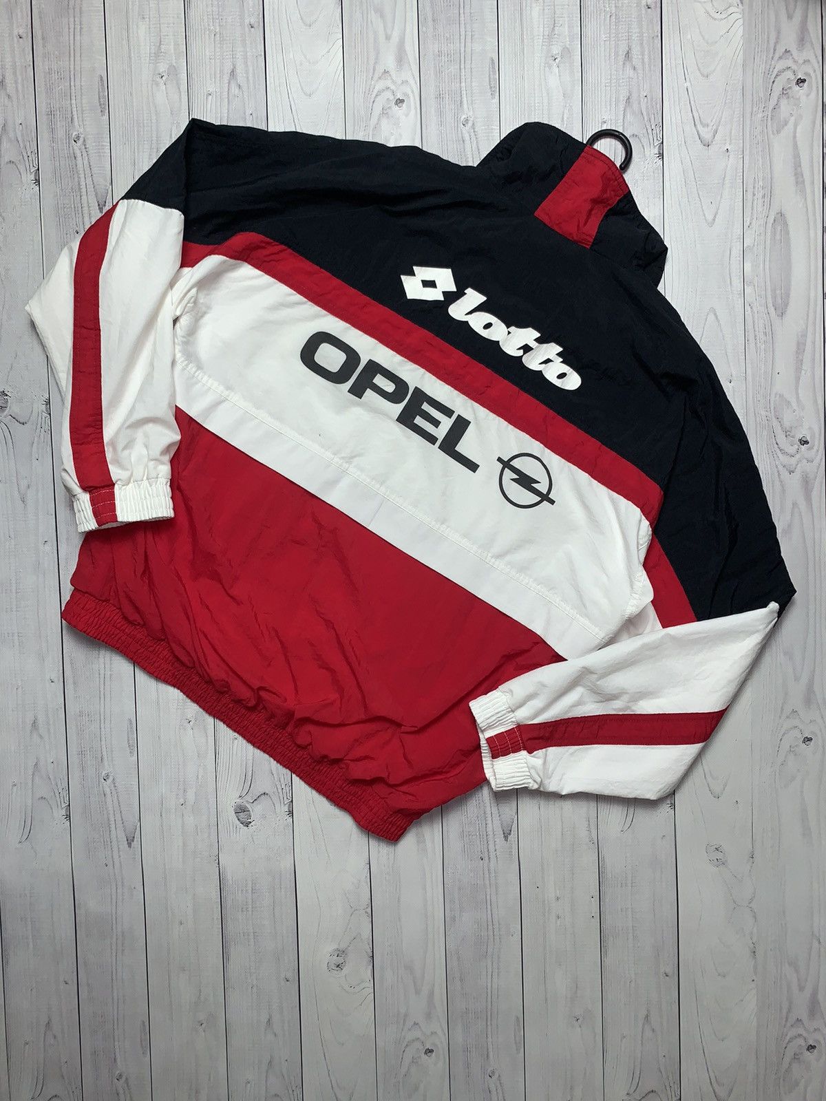 Lotto Sport × Vintage Vintage soccer track jacket AC Milan Lotto Opel size M rare Size US M / EU 48-50 / 2 - 2 Thumbnail