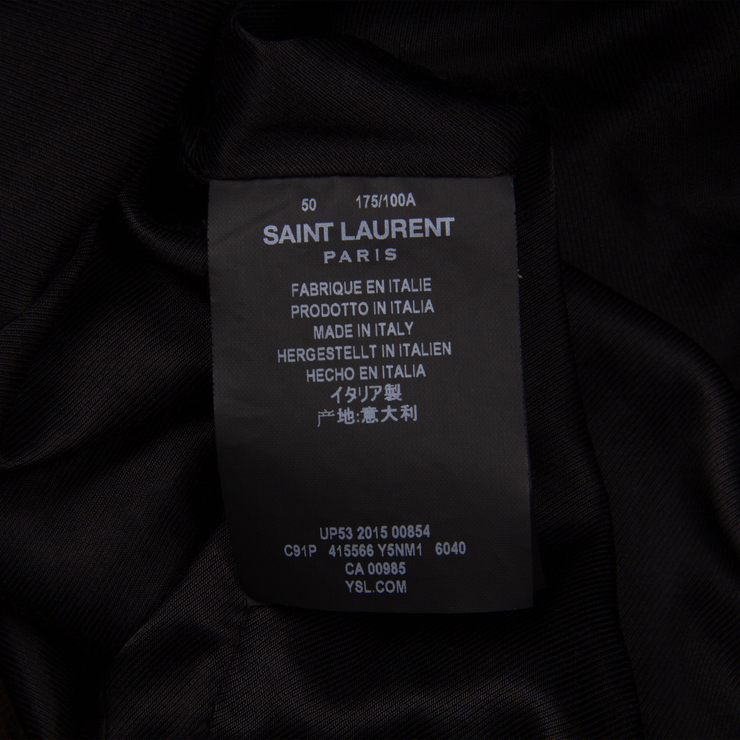 Hedi Slimane × Saint Laurent Paris SAINT LAURENT SUEDE GOAT LEATHER TRUCKER JACKET | 50 Size US L / EU 52-54 / 3 - 5 Thumbnail