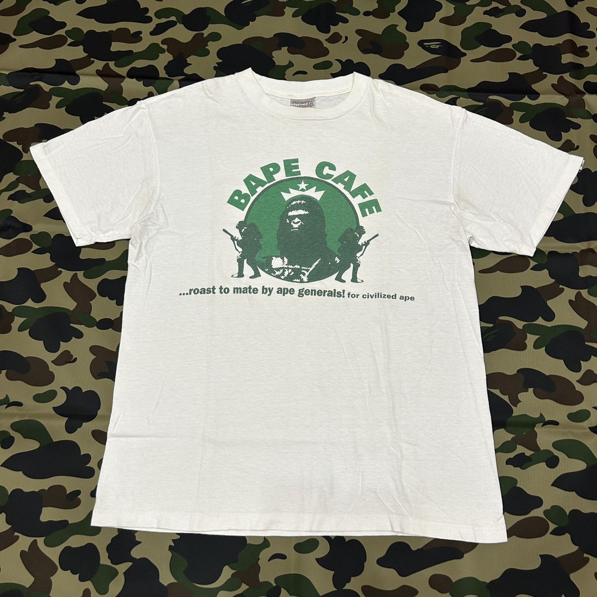 Bape OG Vintage 90's Bape Cafe Tee Size US M / EU 48-50 / 2 - 1 Thumbnail