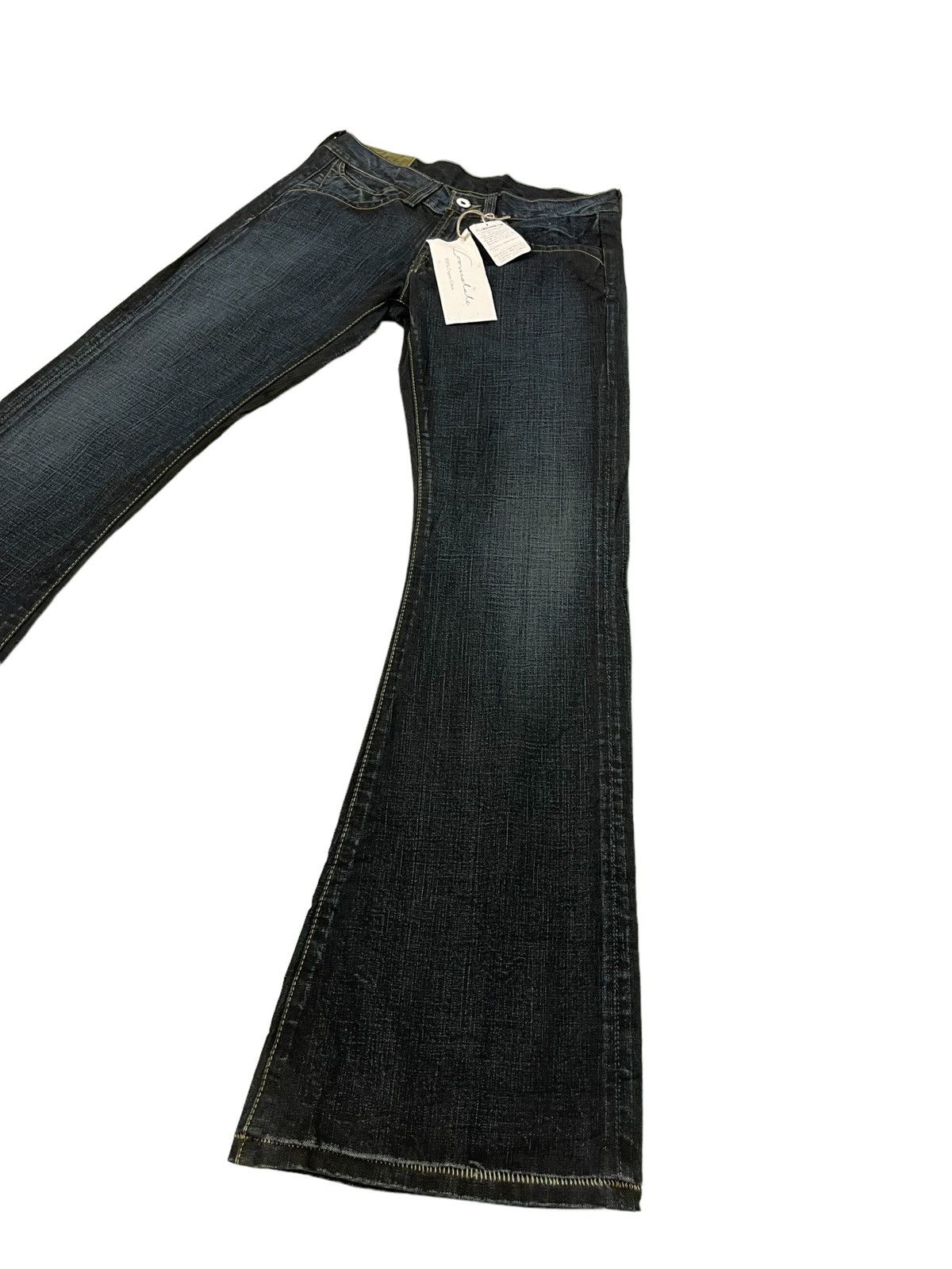 Japanese Brand New Flare Jeans Loomstate Low Rise Curv Leg Denim 2🟦7 Size US 29 - 3 Thumbnail