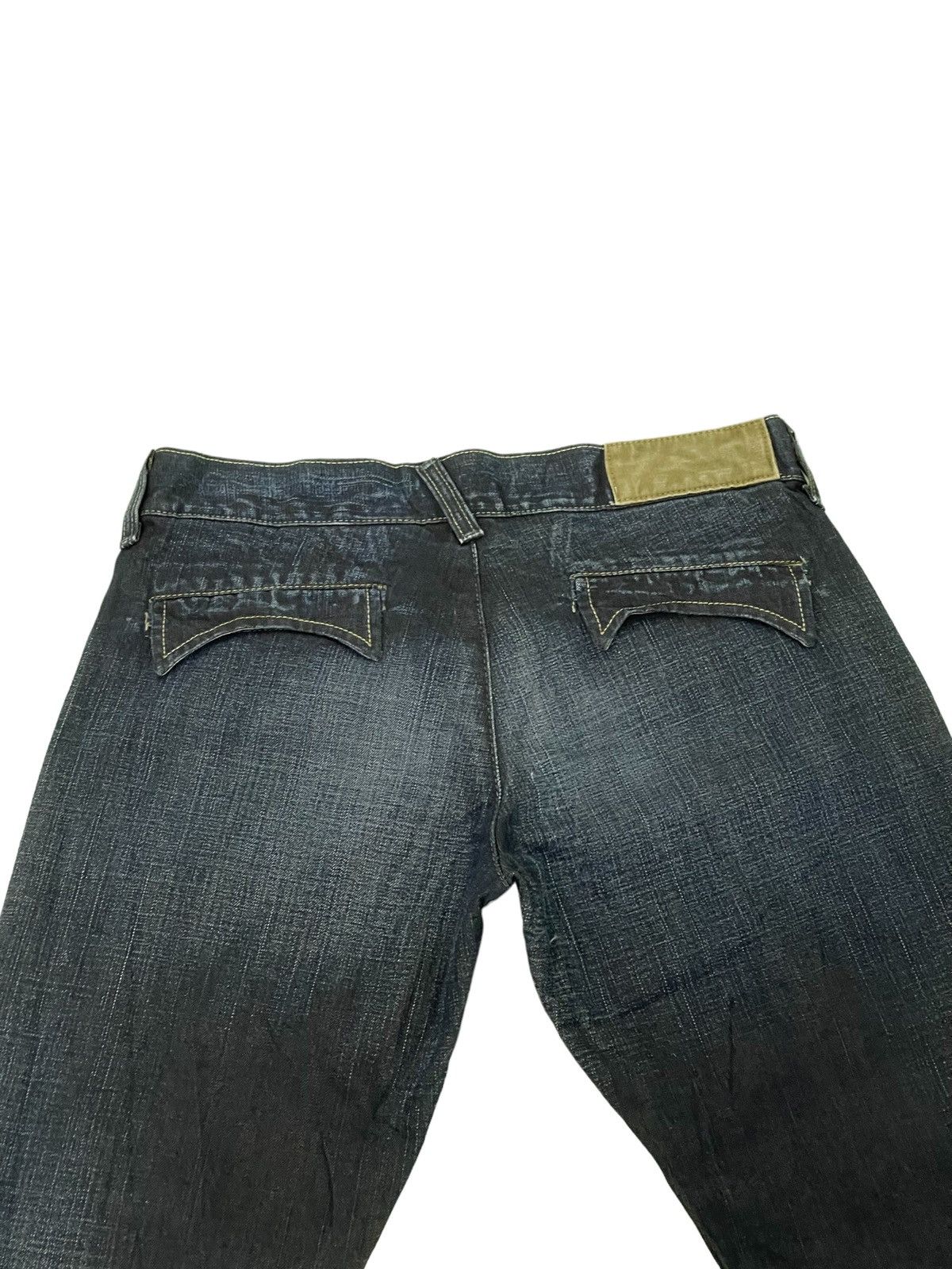 Japanese Brand New Flare Jeans Loomstate Low Rise Curv Leg Denim 2🟦7 Size US 29 - 19 Thumbnail