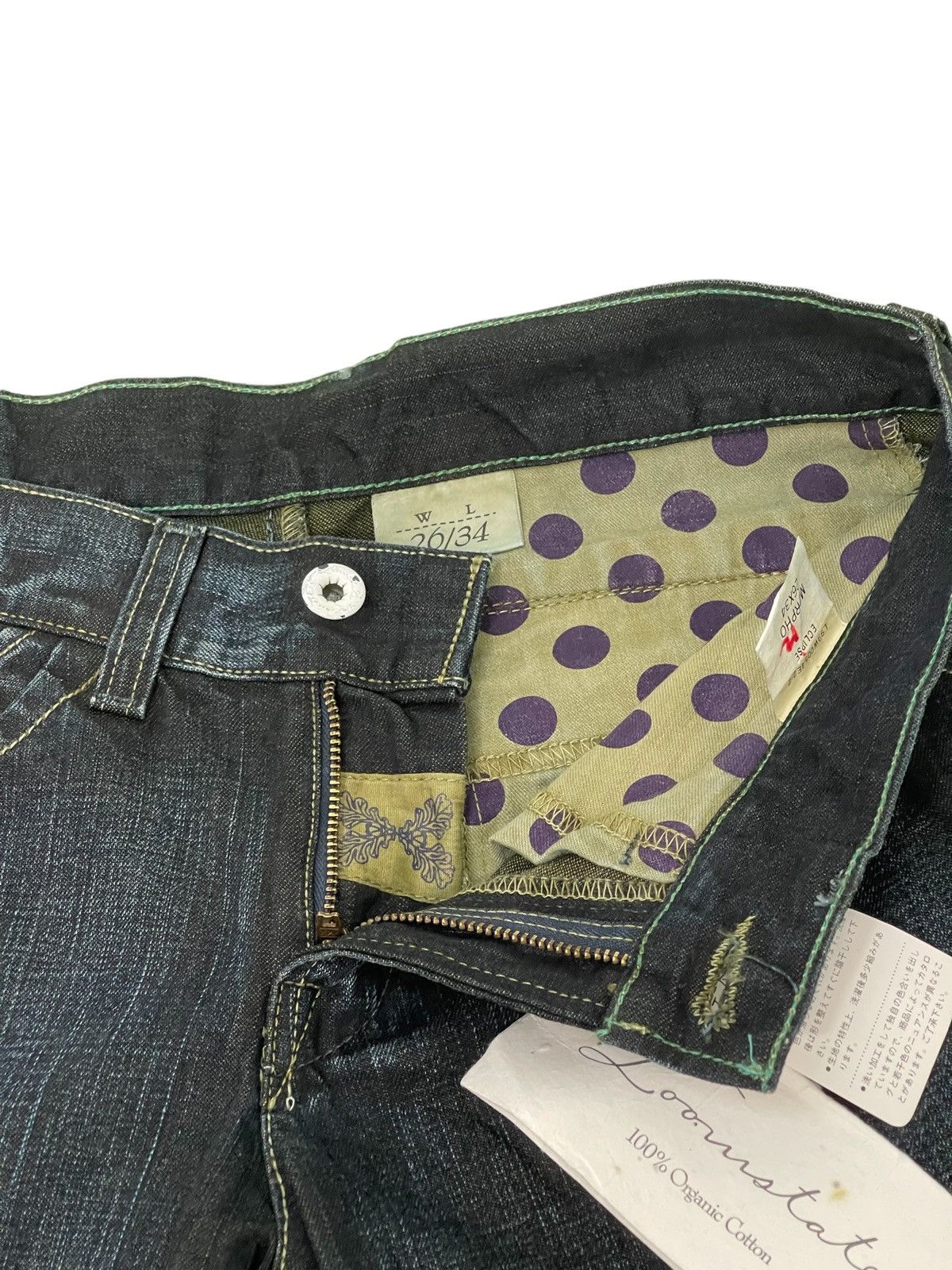 Japanese Brand New Flare Jeans Loomstate Low Rise Curv Leg Denim 2🟦7 Size US 29 - 10 Thumbnail