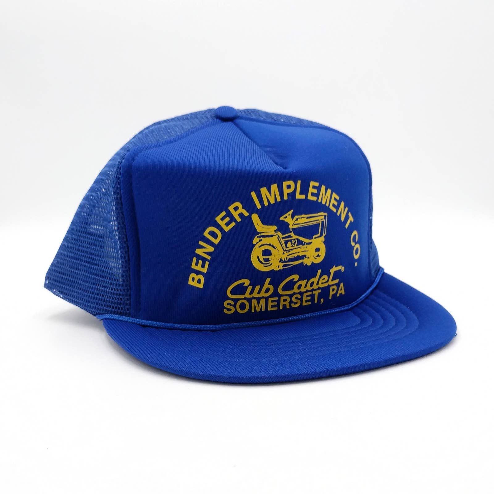 Vintage Vintage Bender Implement Co. Snapback Trucker Mesh Hat Farm Size ONE SIZE - 1 Thumbnail