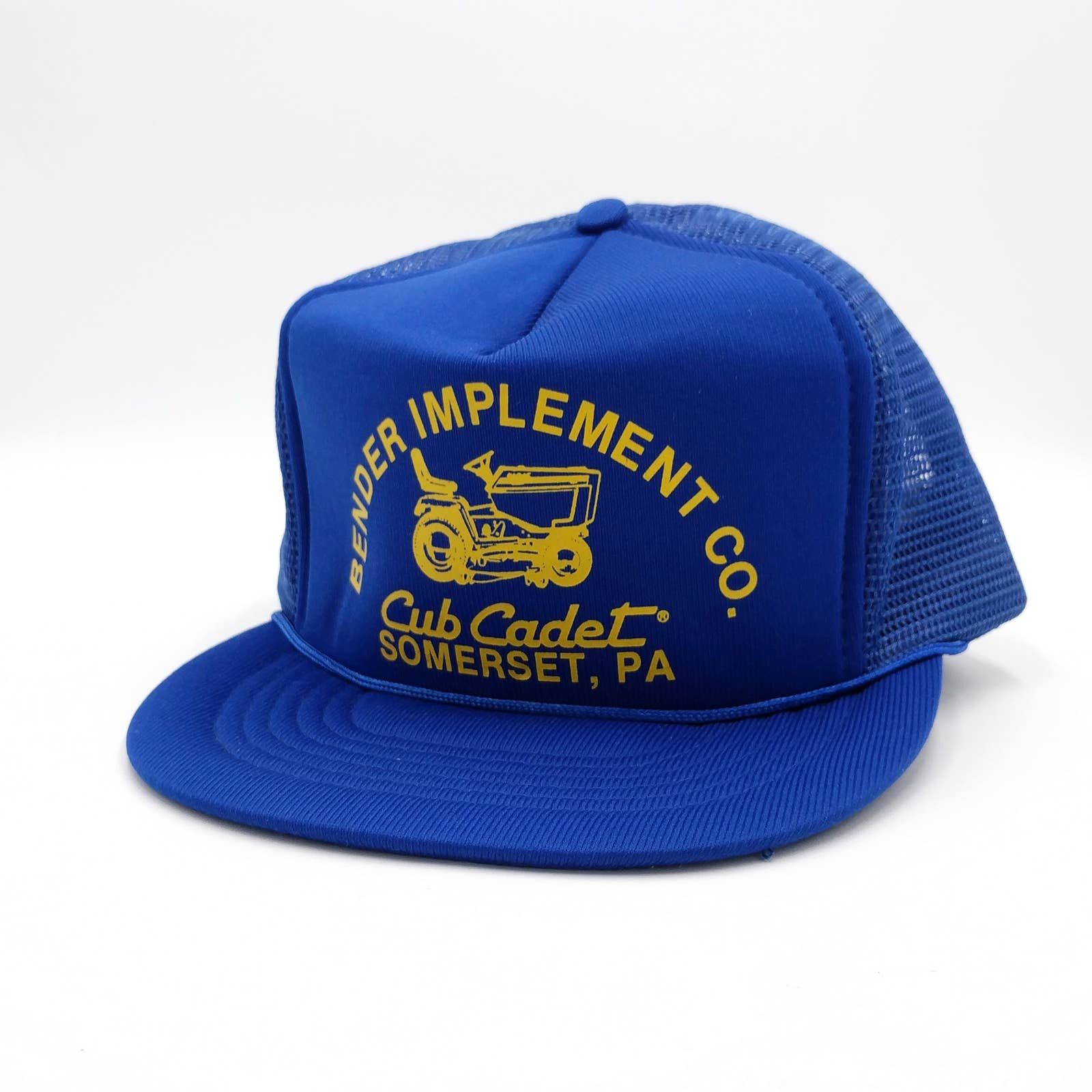 Vintage Vintage Bender Implement Co. Snapback Trucker Mesh Hat Farm Size ONE SIZE - 3 Thumbnail