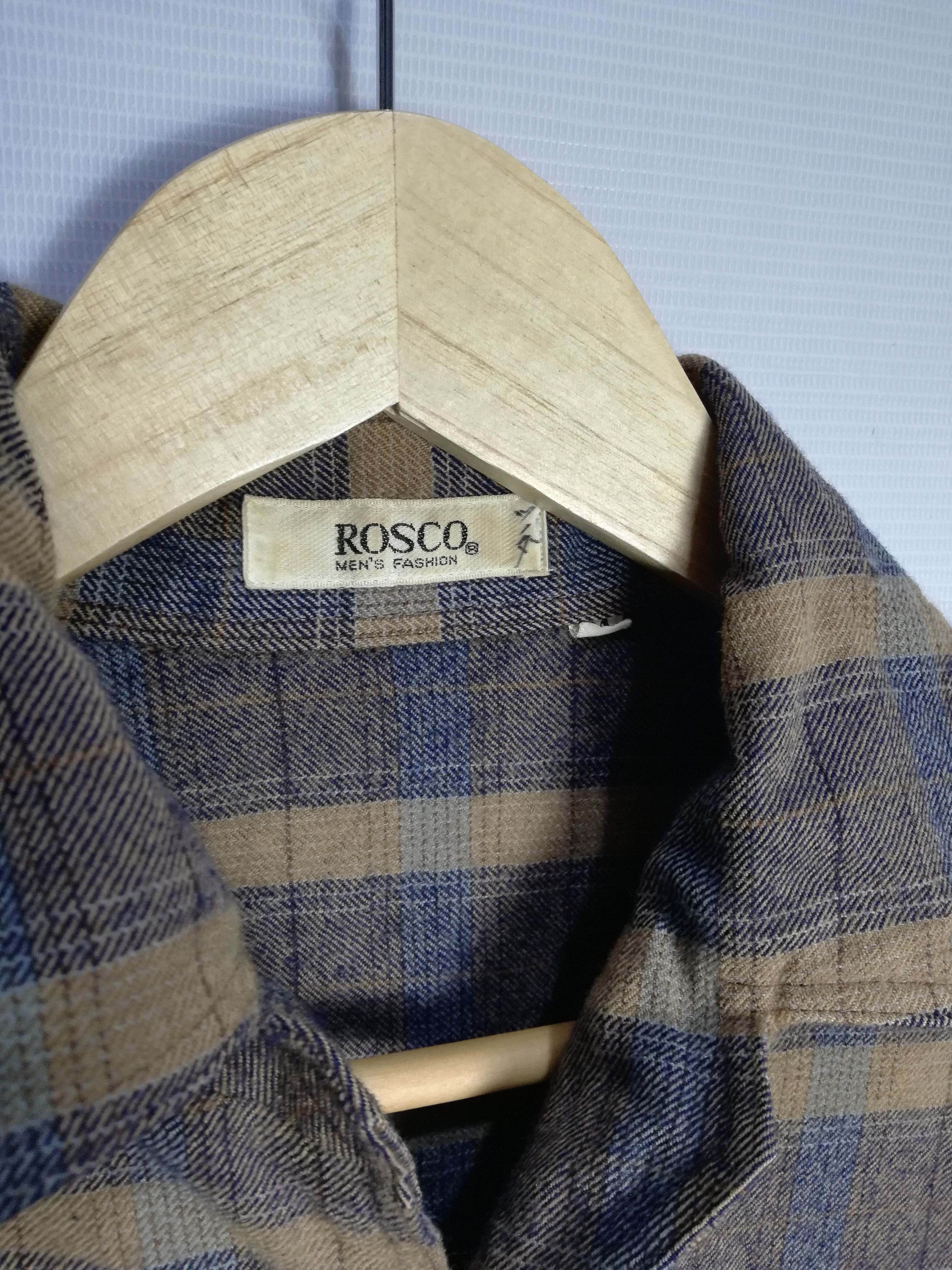 Japanese Brand × Vintage vintage japanese brand rosco button up wool shirt Size US M / EU 48-50 / 2 - 3 Thumbnail