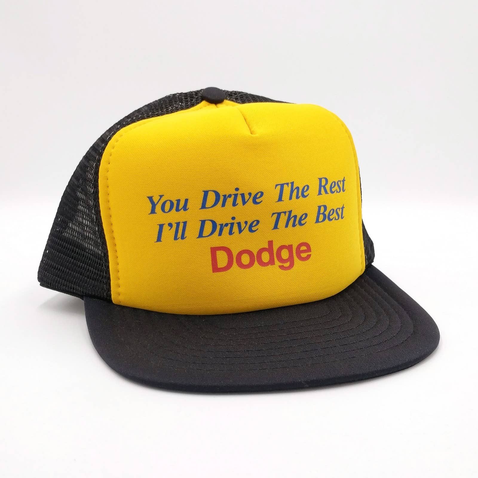 Vintage Vintage Dodge Snapback Trucker Mesh Hat 80s Cap Advertising Size ONE SIZE - 1 Thumbnail
