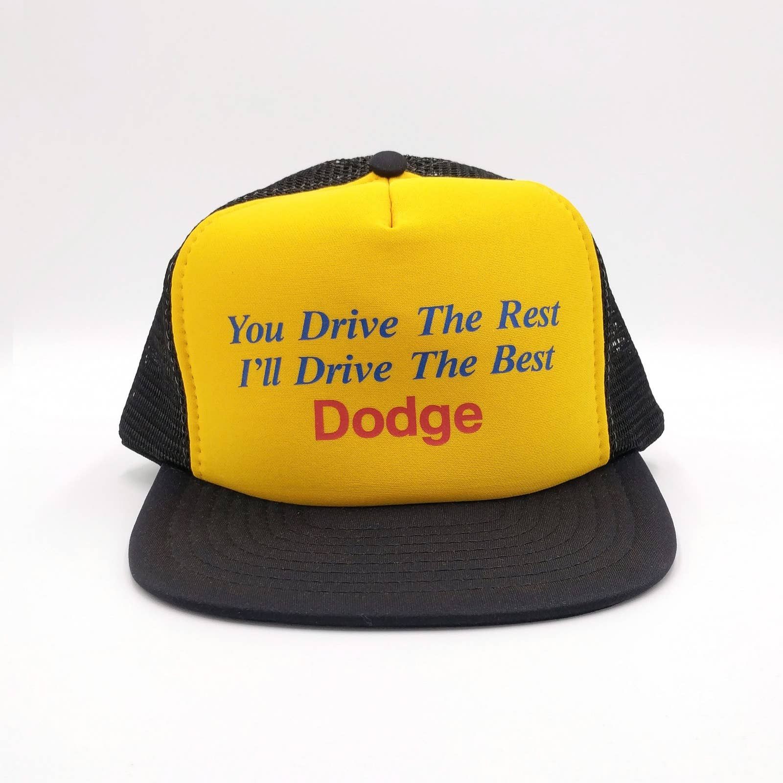 Vintage Vintage Dodge Snapback Trucker Mesh Hat 80s Cap Advertising Size ONE SIZE - 2 Thumbnail