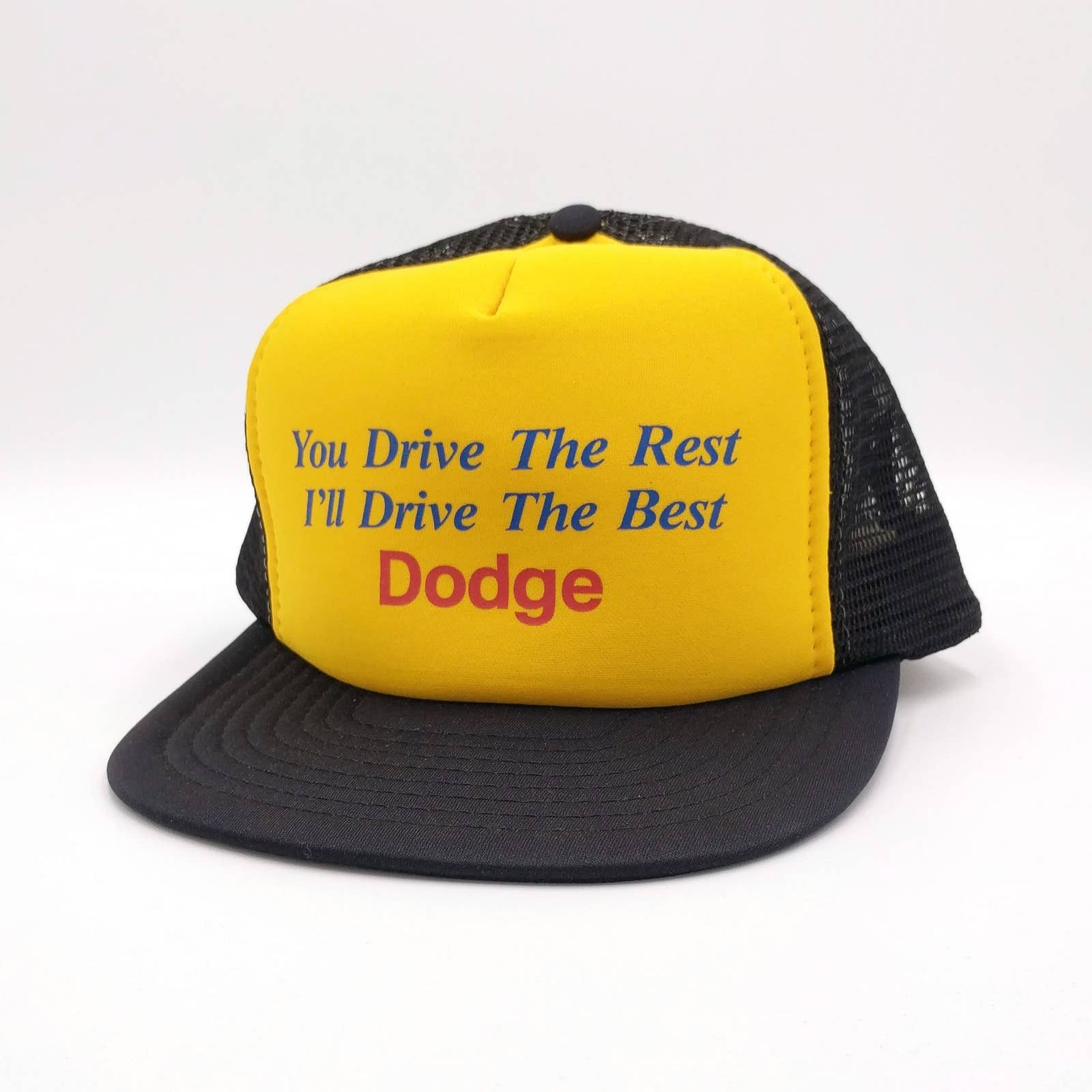Vintage Vintage Dodge Snapback Trucker Mesh Hat 80s Cap Advertising Size ONE SIZE - 3 Thumbnail