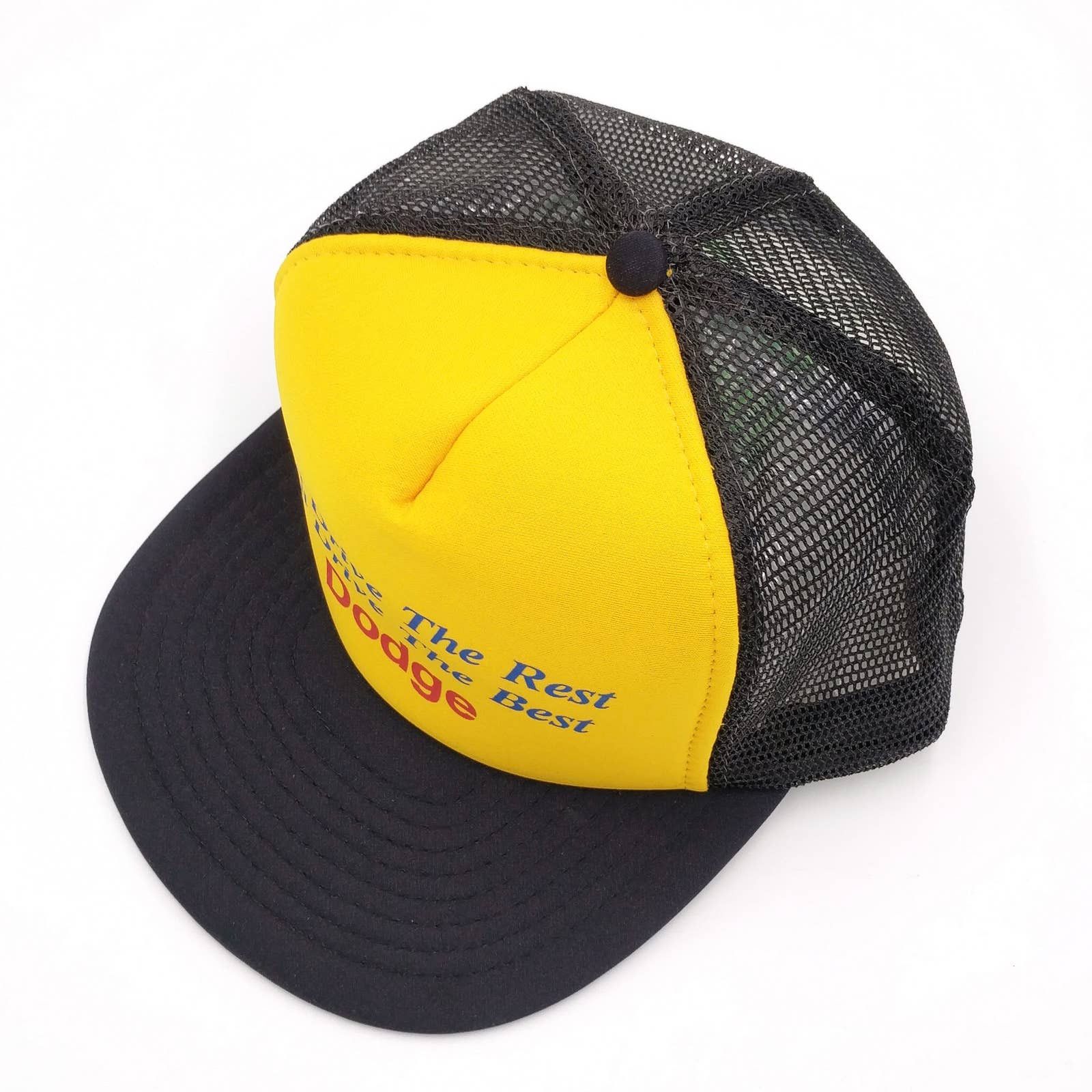 Vintage Vintage Dodge Snapback Trucker Mesh Hat 80s Cap Advertising Size ONE SIZE - 4 Thumbnail
