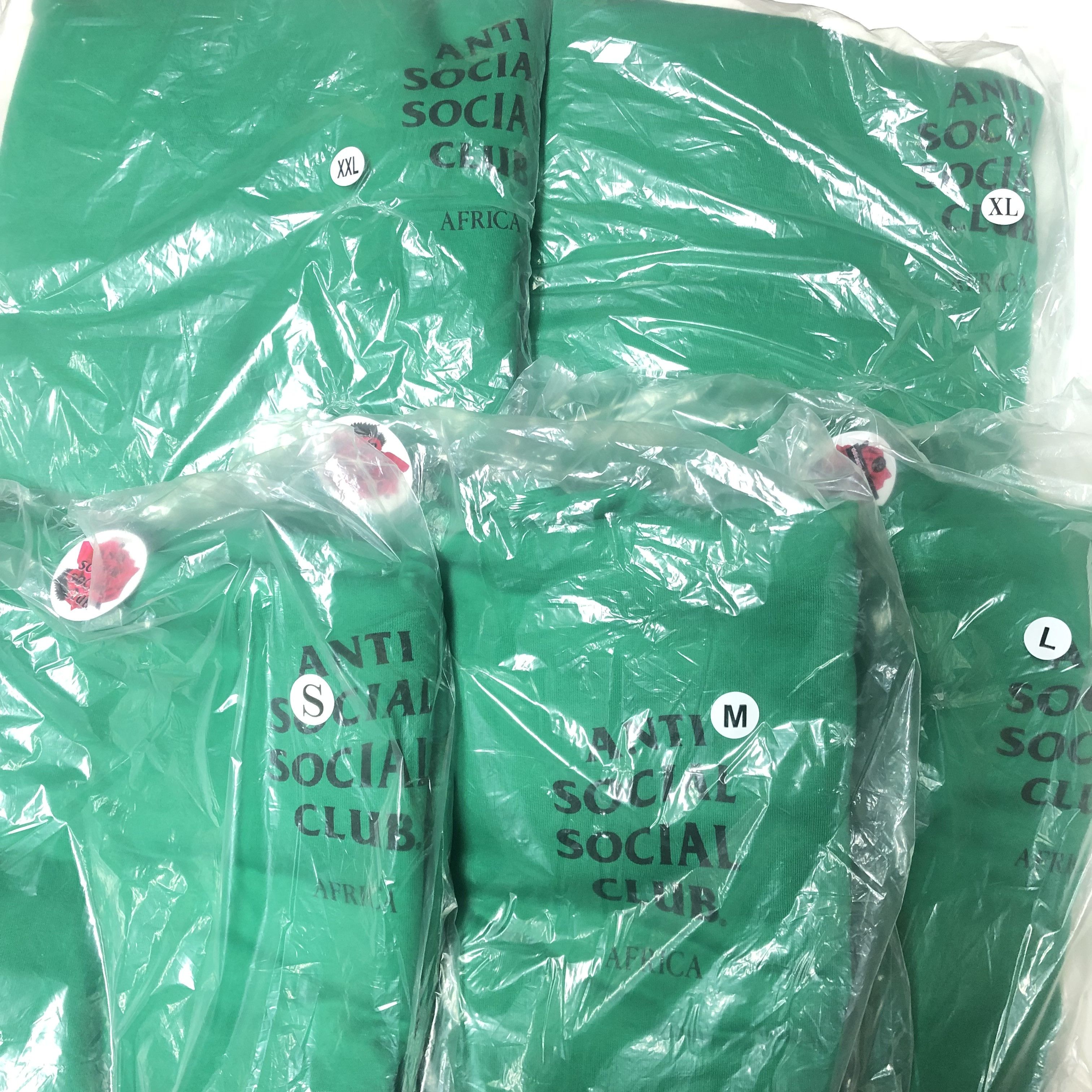 Anti Social Social Club DS FW21 ASSC Black Africa Green Hoodie in hand BAPE Supreme Size US XL / EU 56 / 4 - 6 Thumbnail