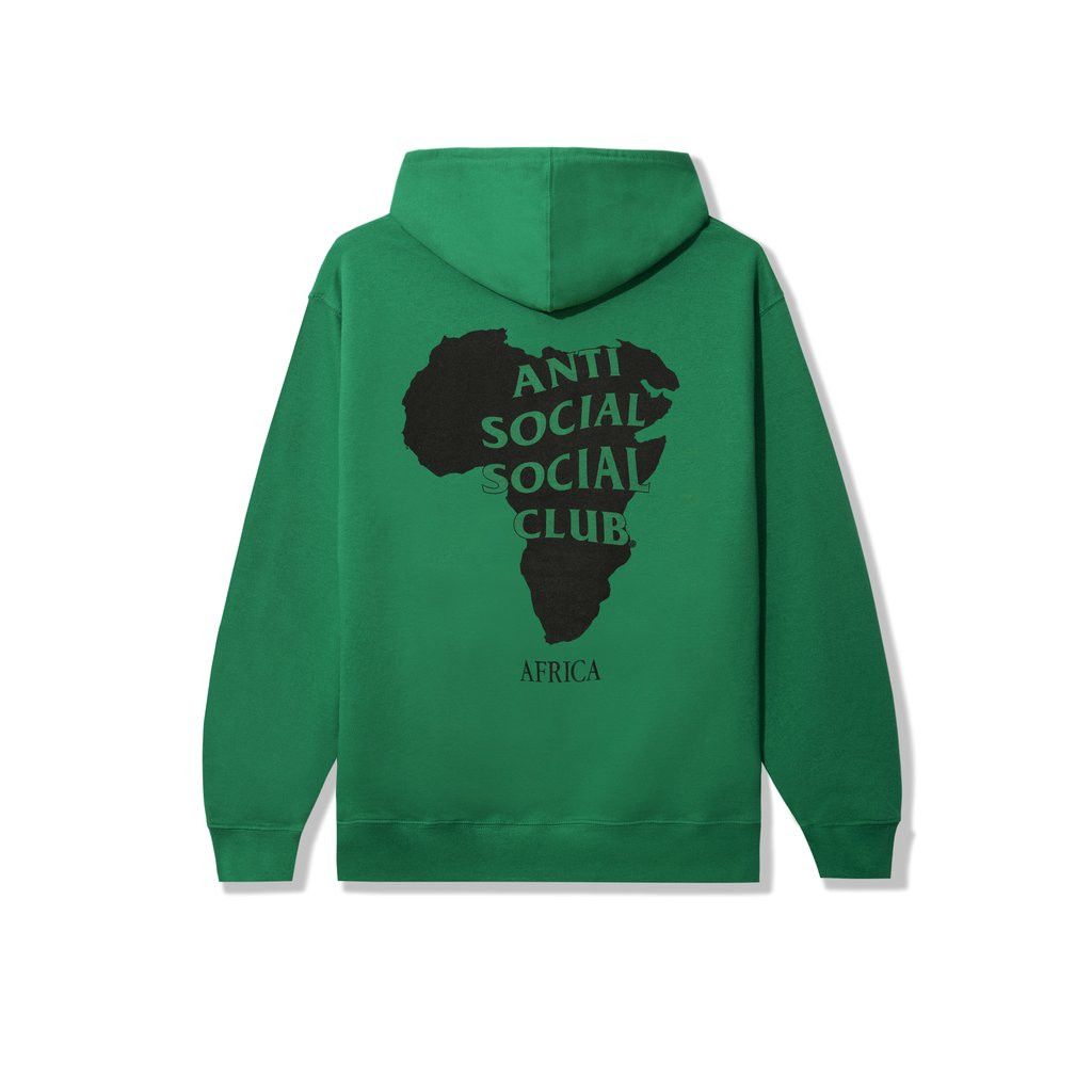 Anti Social Social Club DS FW21 ASSC Black Africa Green Hoodie in hand BAPE Supreme Size US XL / EU 56 / 4 - 5 Thumbnail