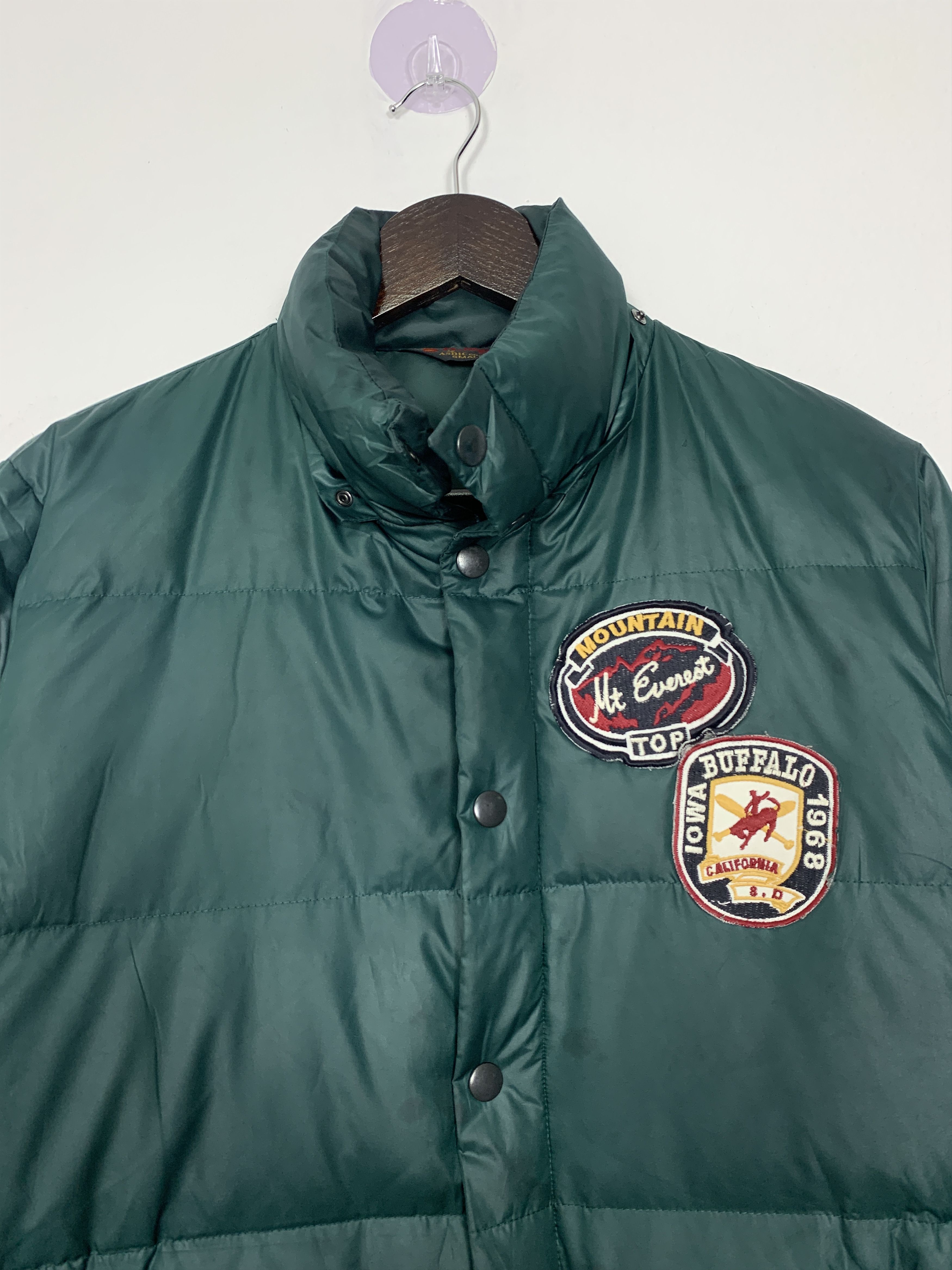Japanese Brand Vintage K.MAYER Puffer Patches Button Up Jacket J1092 Size US S / EU 44-46 / 1 - 3 Thumbnail