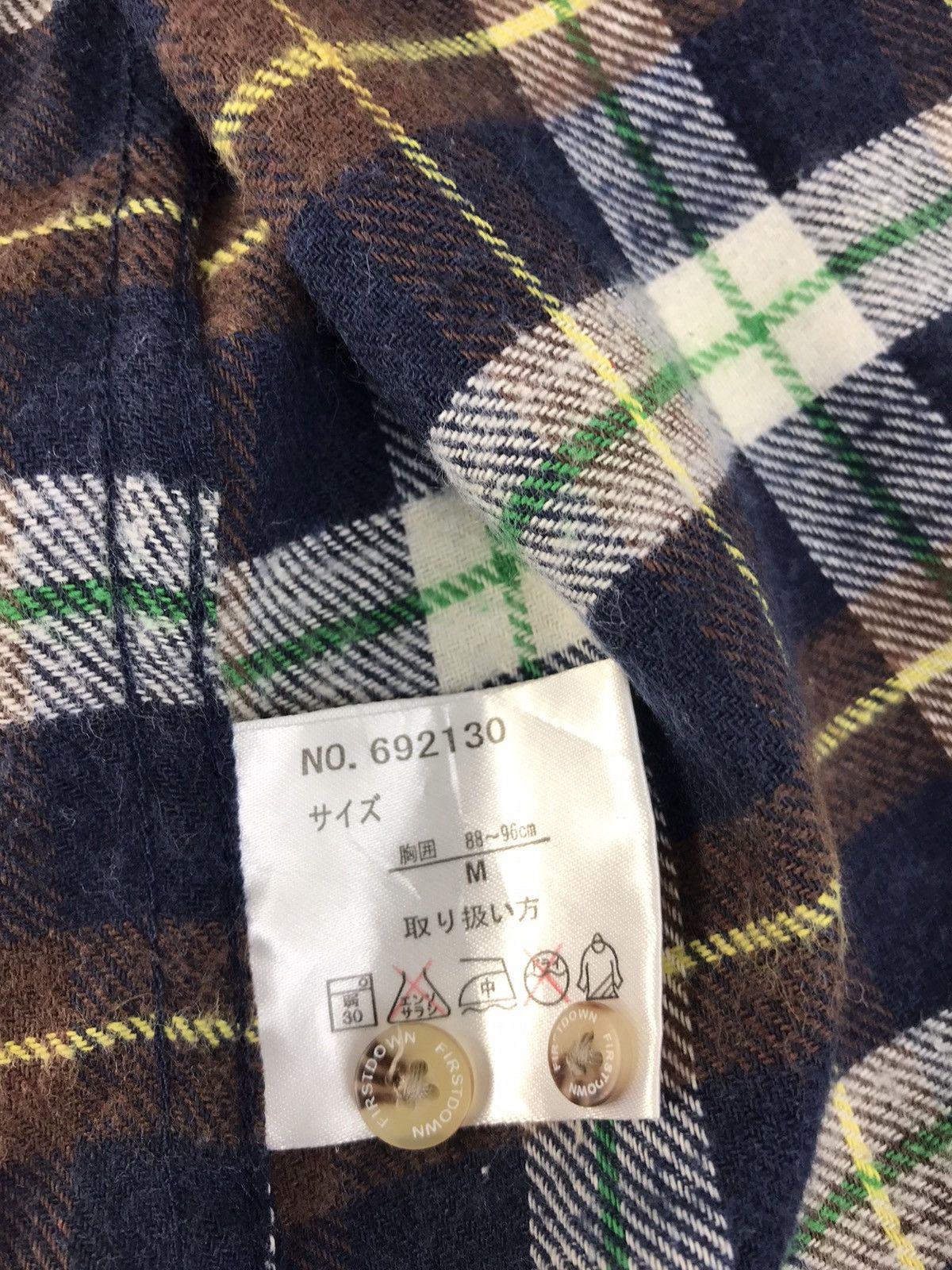 Flannel Vintage Flannel First Down Button Up Design Plaid Size US M / EU 48-50 / 2 - 8 Thumbnail
