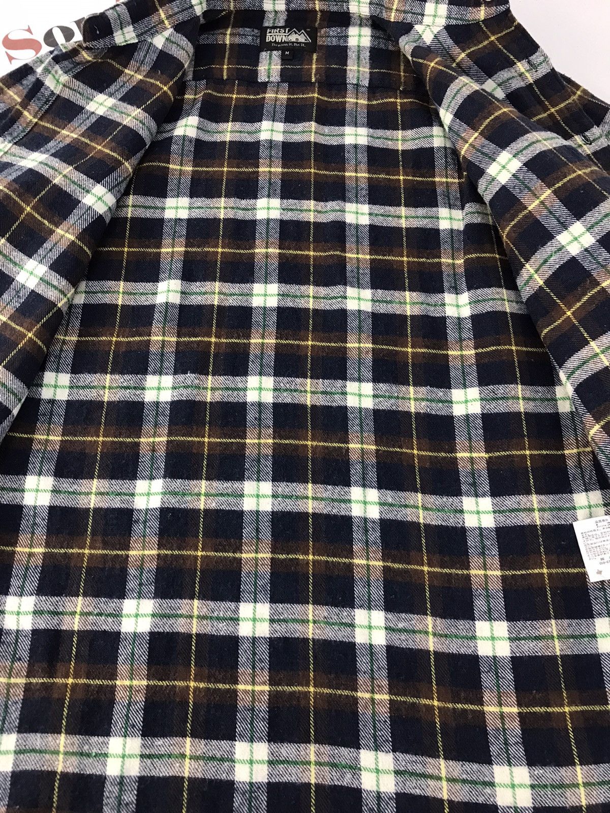 Flannel Vintage Flannel First Down Button Up Design Plaid Size US M / EU 48-50 / 2 - 6 Thumbnail