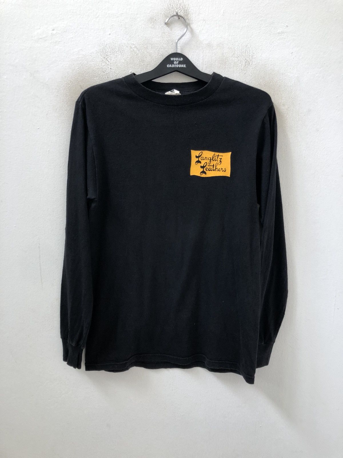 Vanson Leathers Langlitz Leather Usa Double Sided Black Ls tee Size US S / EU 44-46 / 1 - 3 Thumbnail